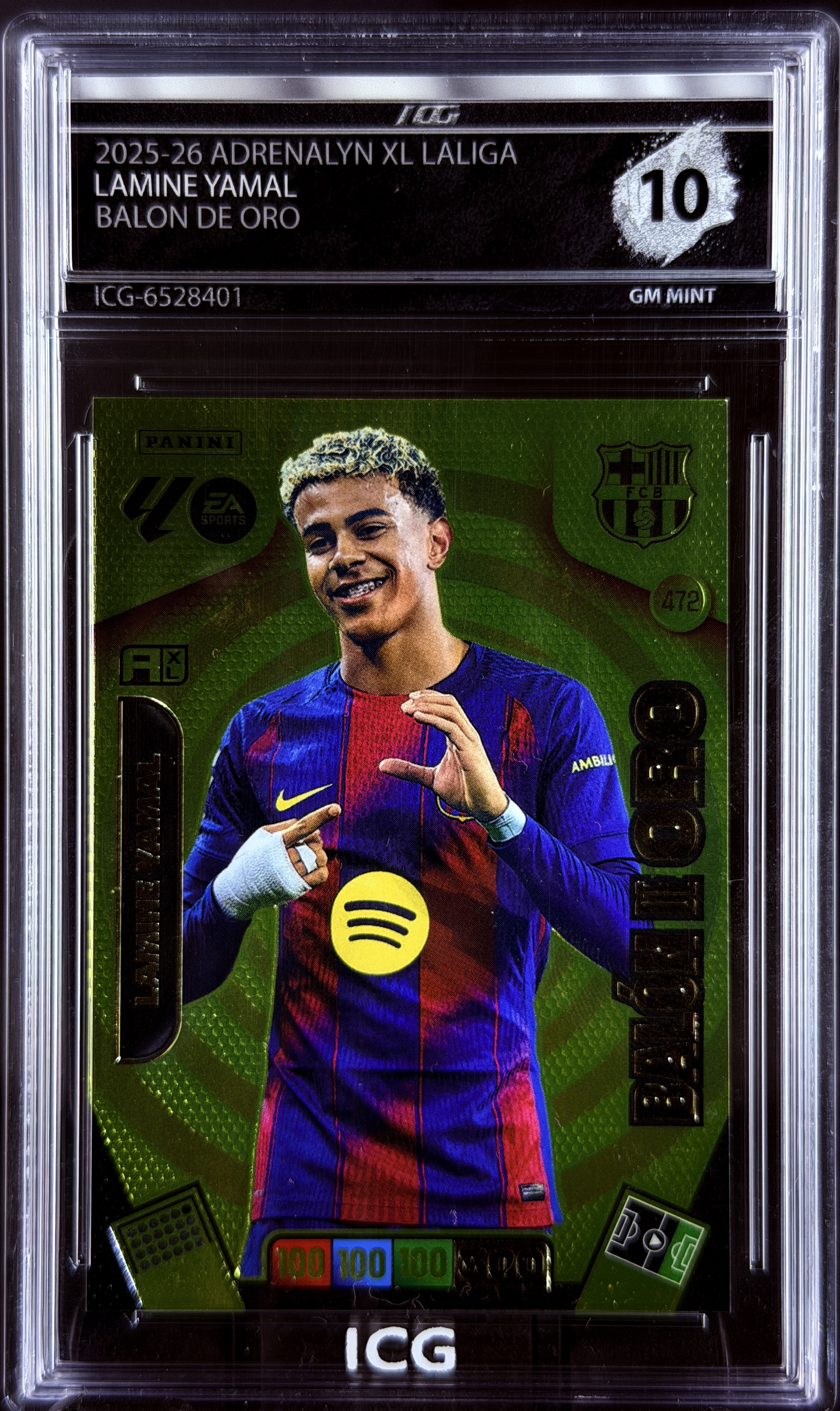 LAMINE YAMAL · 2025-26 ADRENALYN XL LALIGA · BALON DE ORO