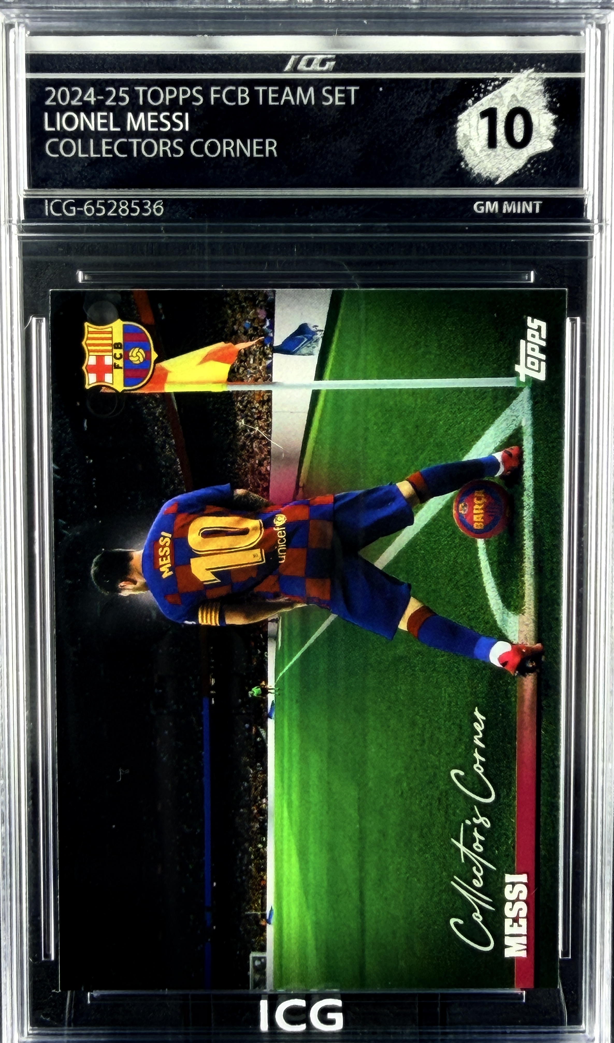 LIONEL MESSI · 2024-25 TOPPS FCB TEAM SET · COLLECTORS CORNER