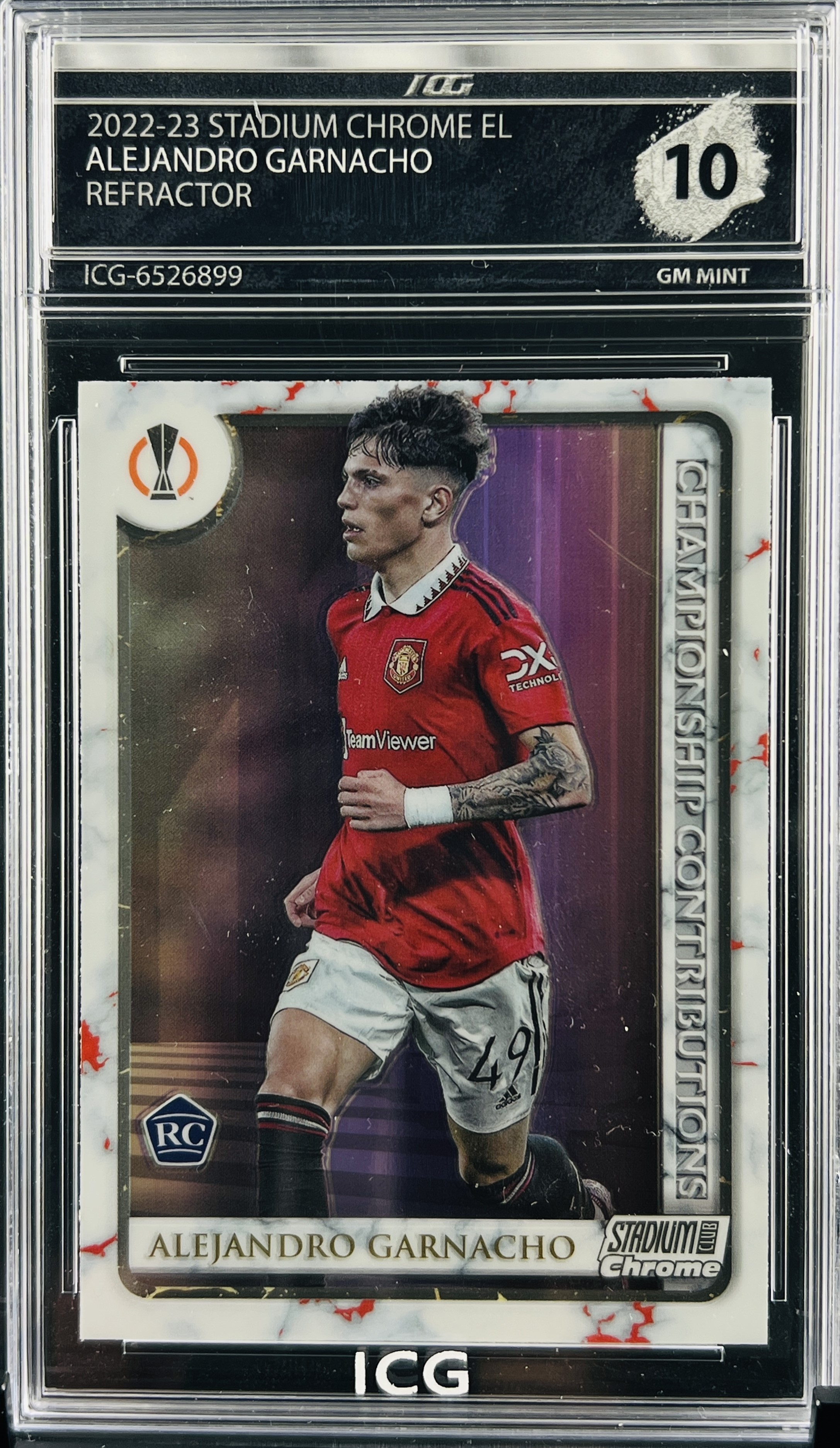 ALEJANDRO GARNACHO · 2022-23 STADIUM CHROME EL · REFRACTOR
