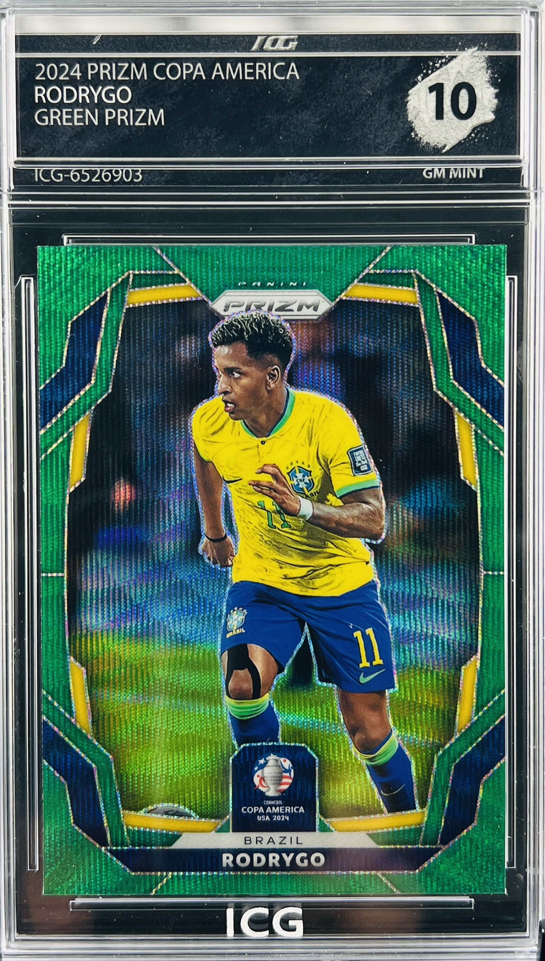 RODRYGO · 2024 PRIZM COPA AMERICA · GREEN PRIZM