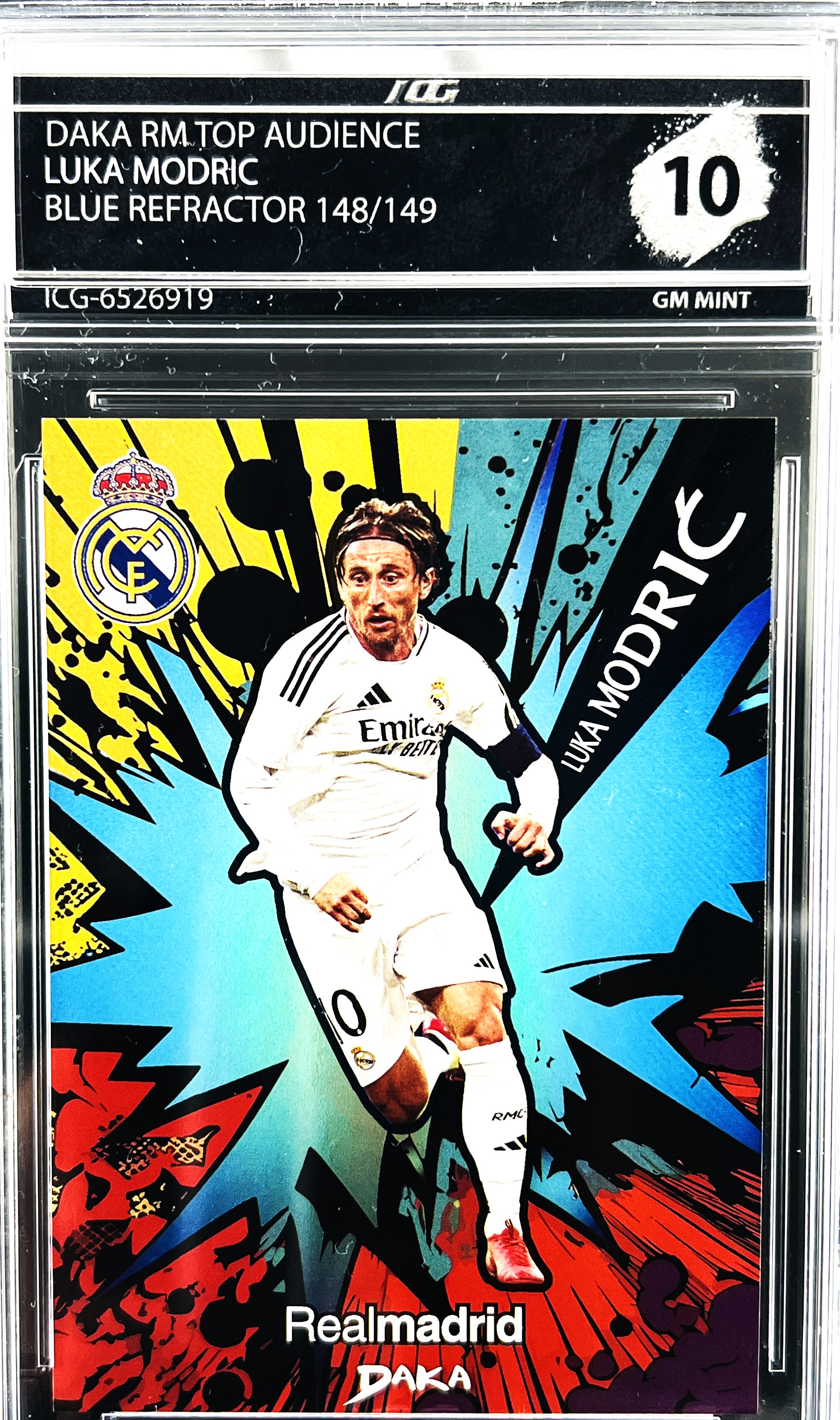 LUKA MODRIC · DAKA RM TOP AUDIENCE · BLUE REFRACTOR 148/149
