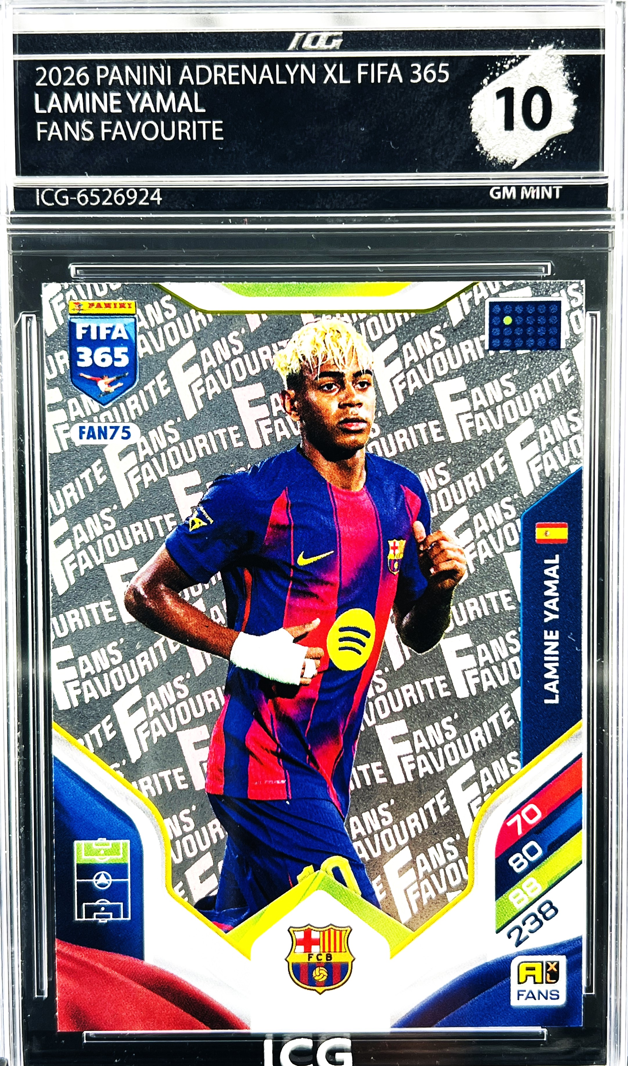 LAMINE YAMAL · 2026 PANINI ADRENALYN XL FIFA 365 · FANS FAVOURITE