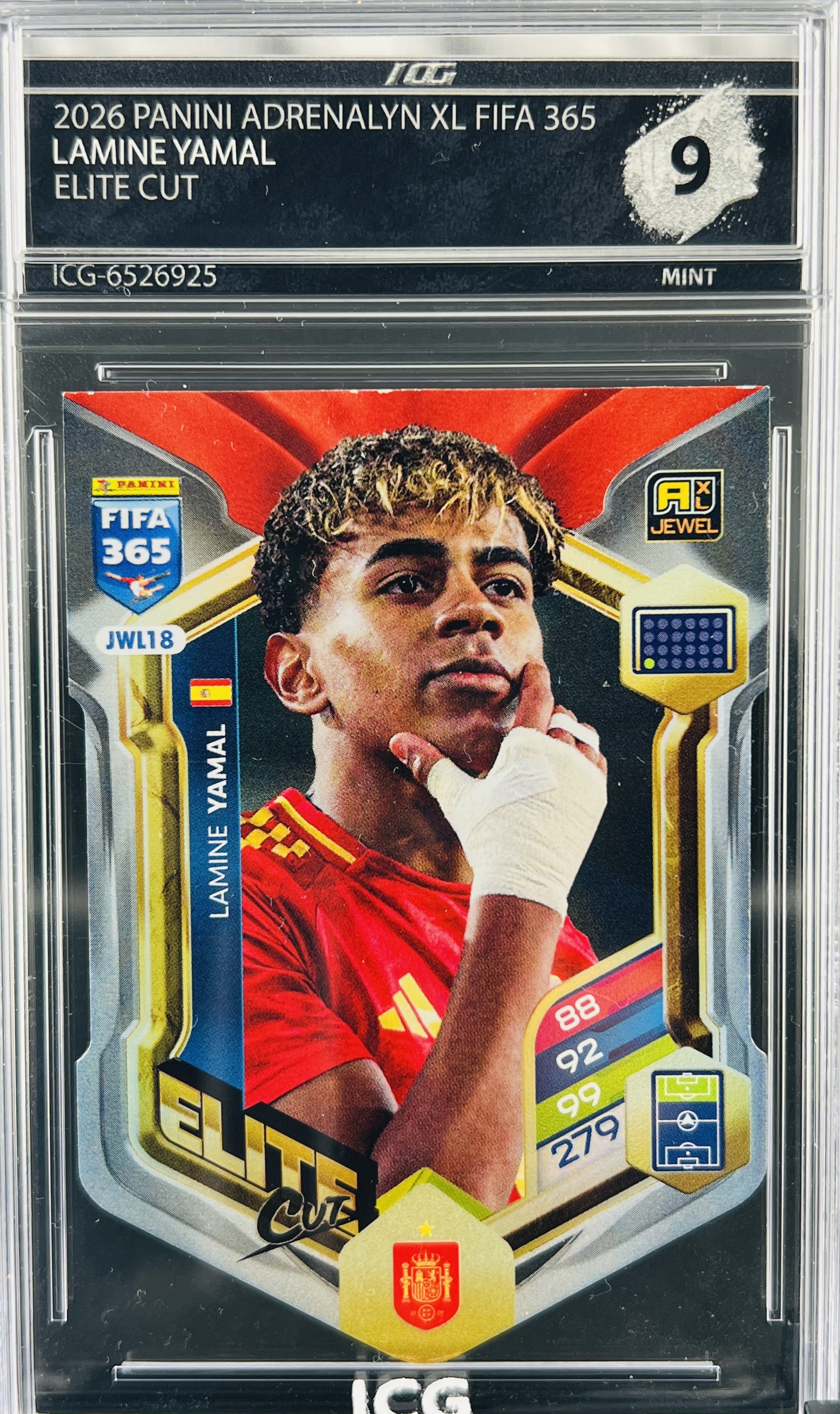 LAMINE YAMAL · 2026 PANINI ADRENALYN XL FIFA 365 · ELITE CUT