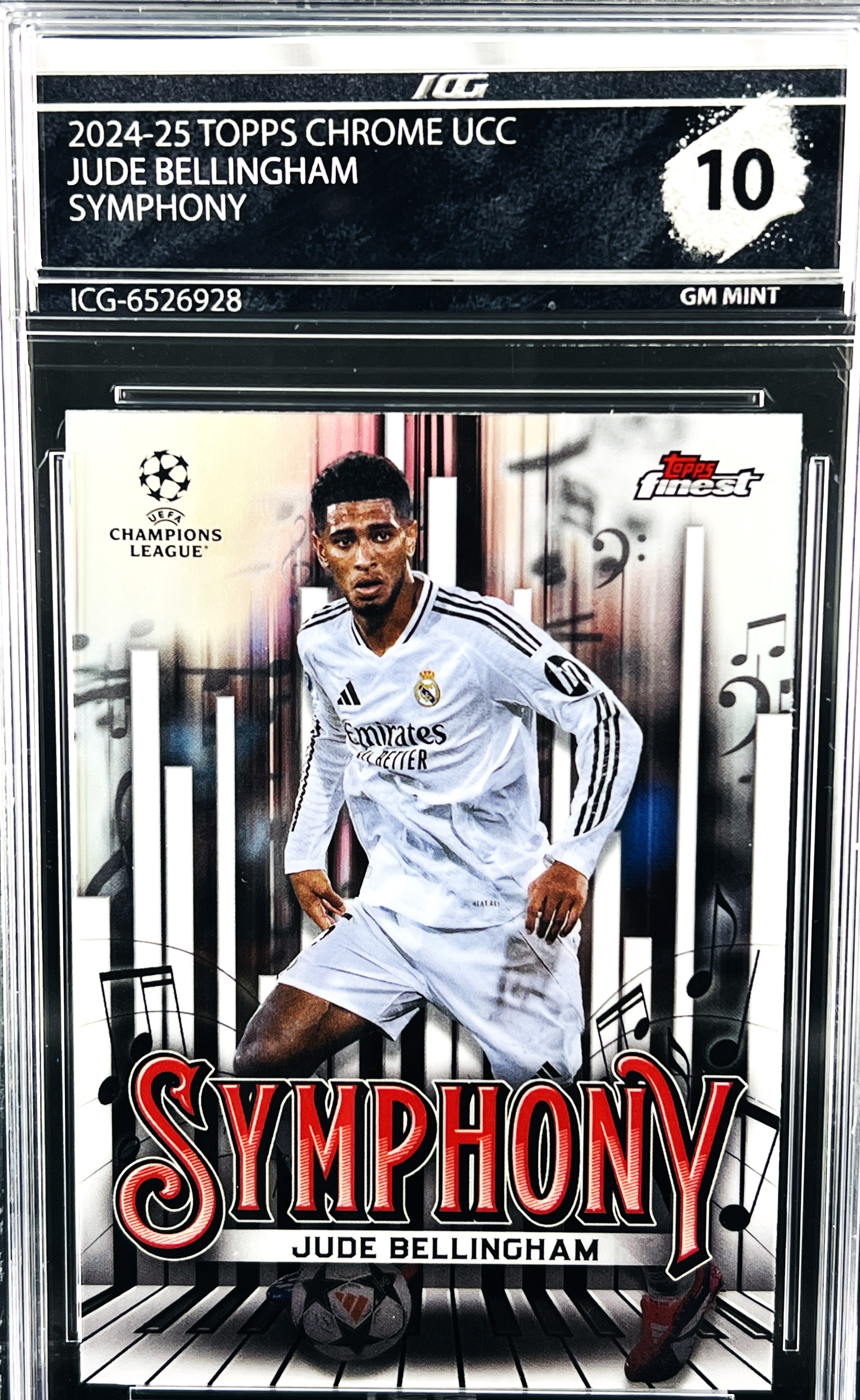 JUDE BELLINGHAM · 2024-25 TOPPS CHROME UCC · SYMPHONY