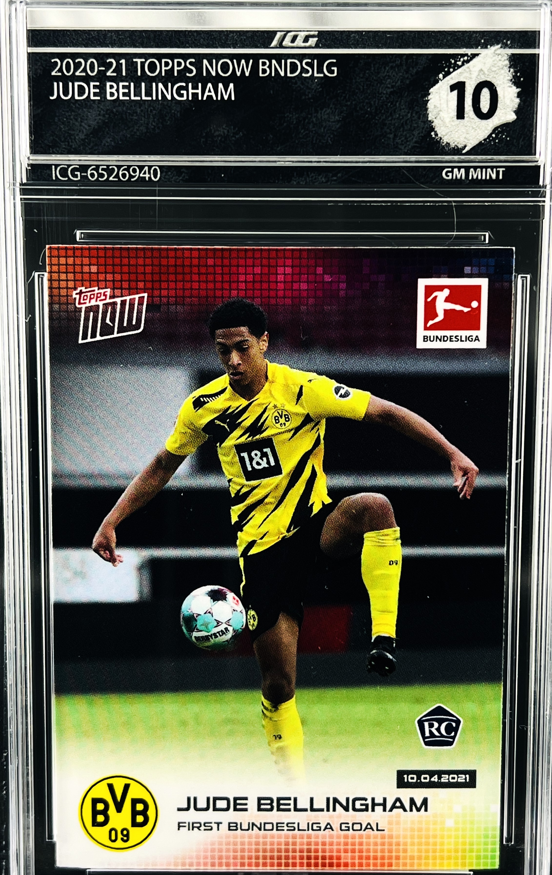 JUDE BELLINGHAM · 2020-21 TOPPS NOW BNDSLG