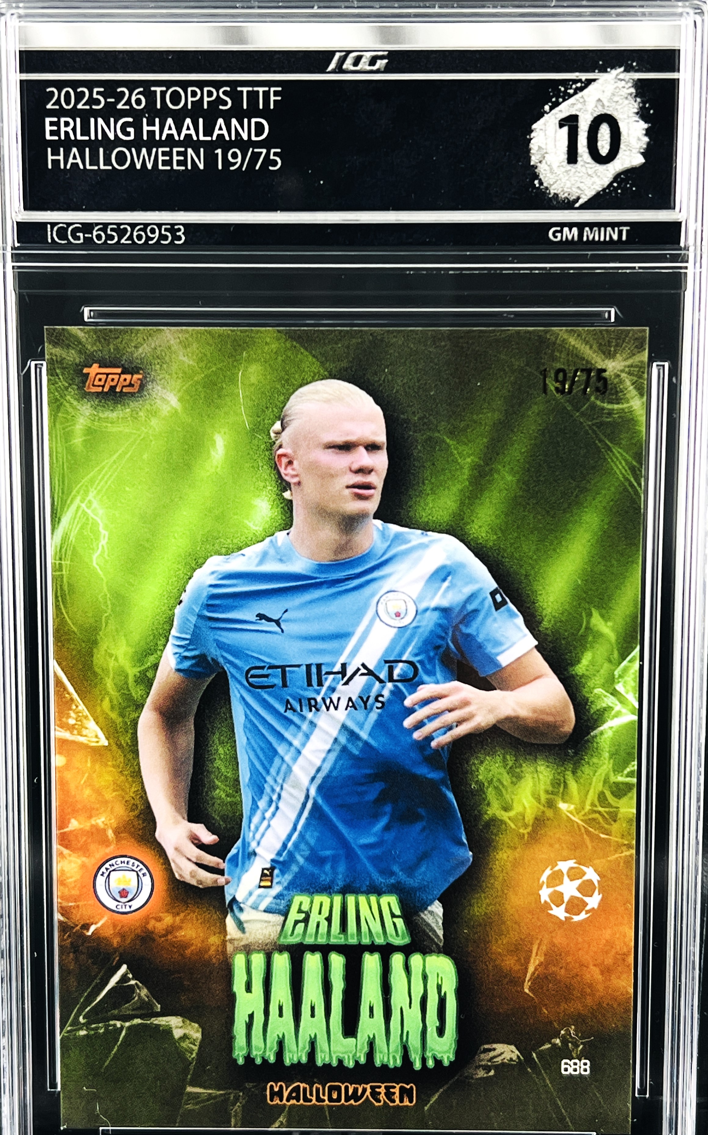 ERLING HAALAND · 2025-26 TOPPS TTF · HALLOWEEN 19/75