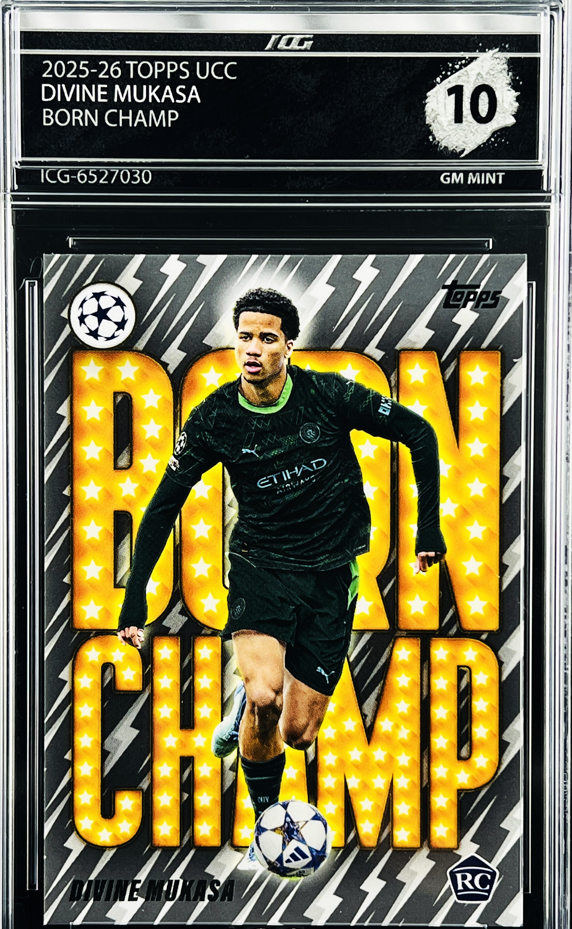 DIVINE MUKASA · 2025-26 TOPPS UCC · BORN CHAMP