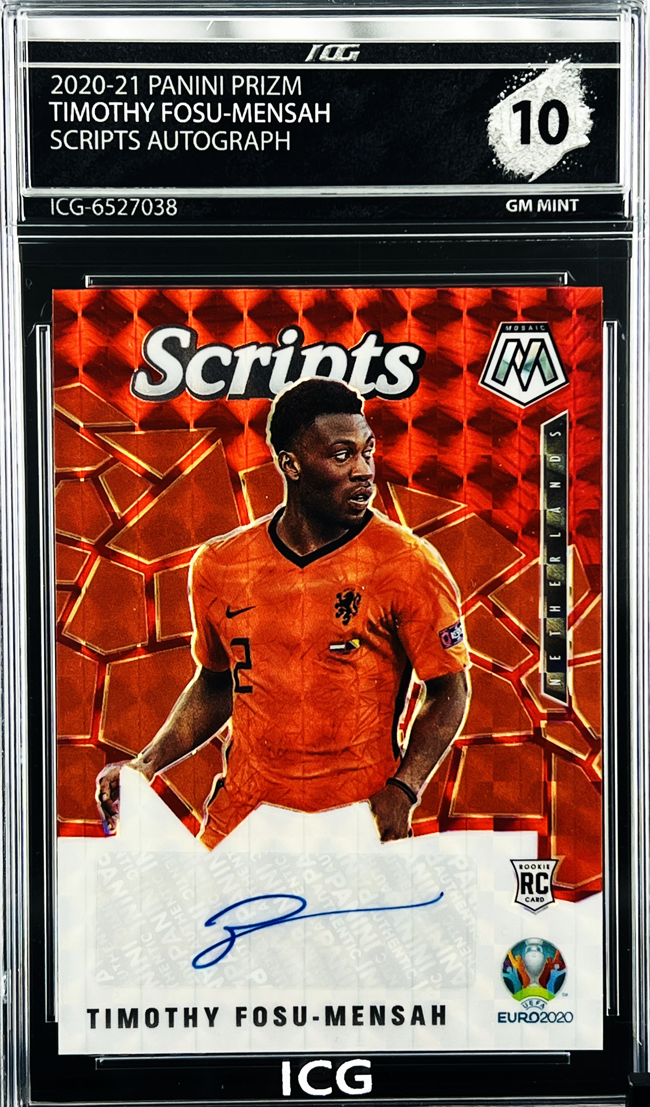 TIMOTHY FOSU-MENSAH · 2020-21 PANINI PRIZM · SCRIPTS AUTOGRAPH