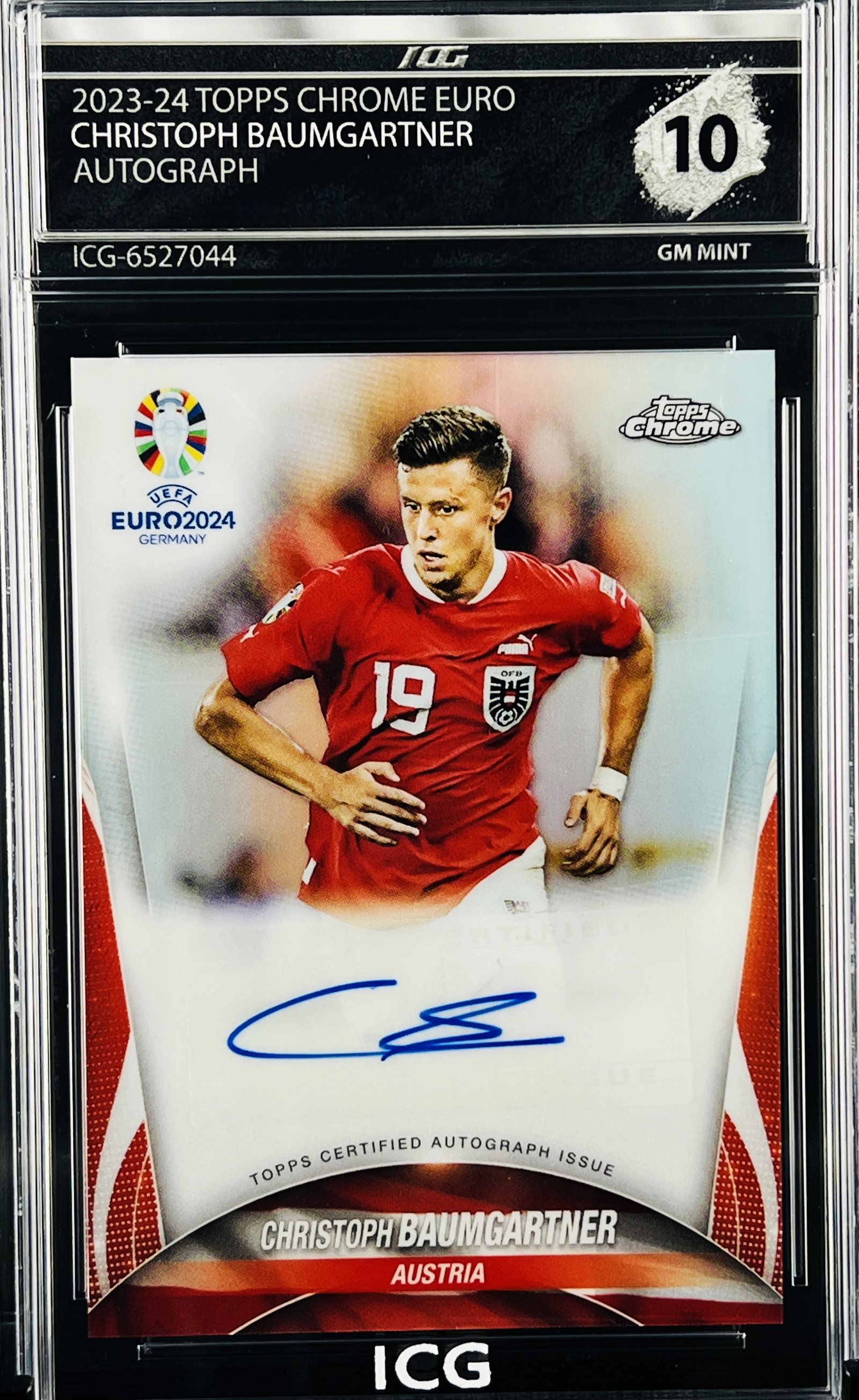 CHRISTOPH BAUMGARTNER · 2023-24 TOPPS CHROME EURO