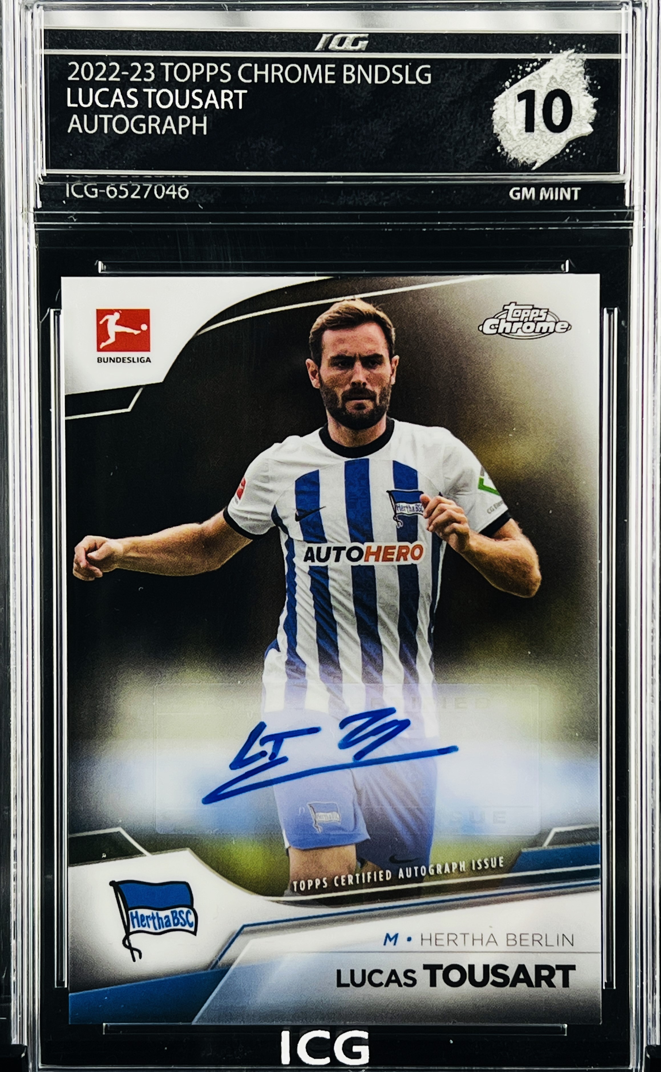 LUCAS TOUSART · 2022-23 TOPPS CHROME BNDSLG