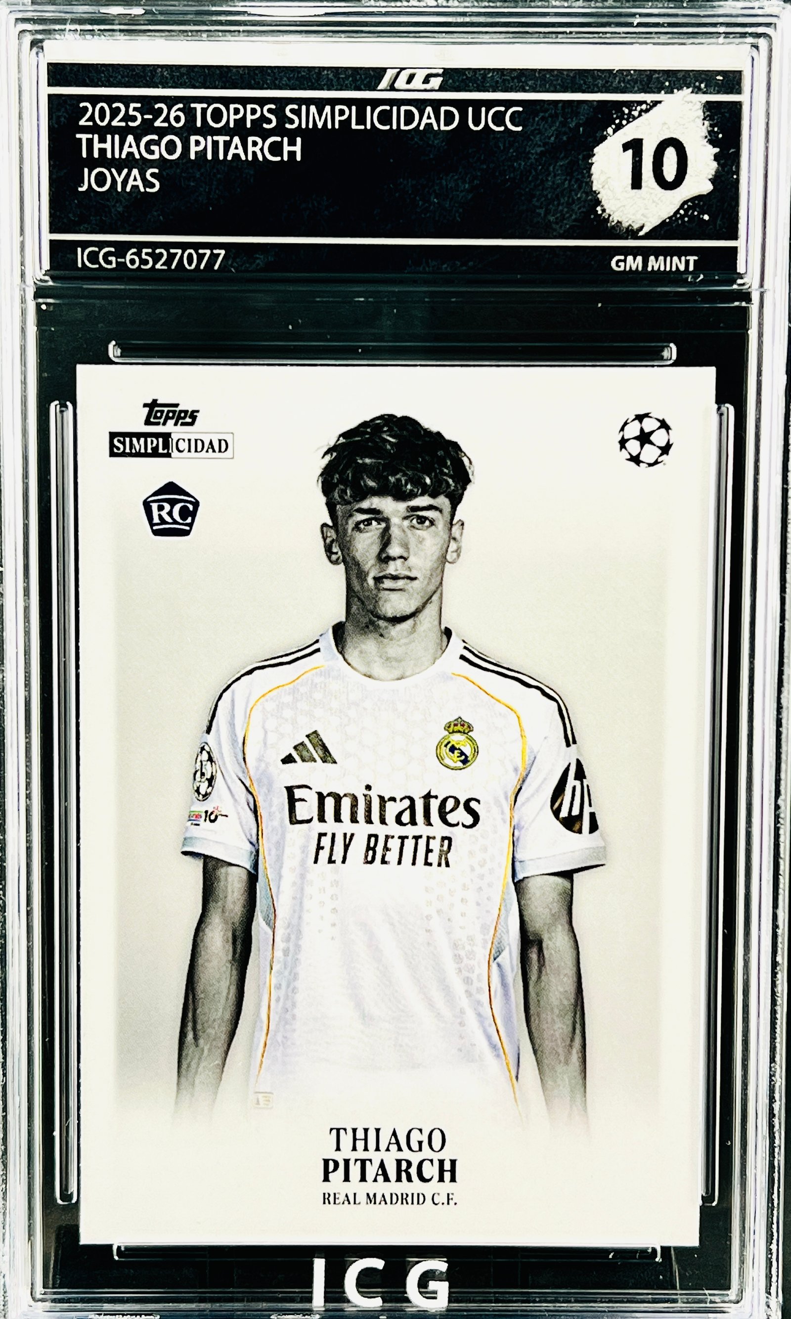 THIAGO PITARCH · 2025-26 TOPPS SIMPLICIDAD UCC · JOYAS