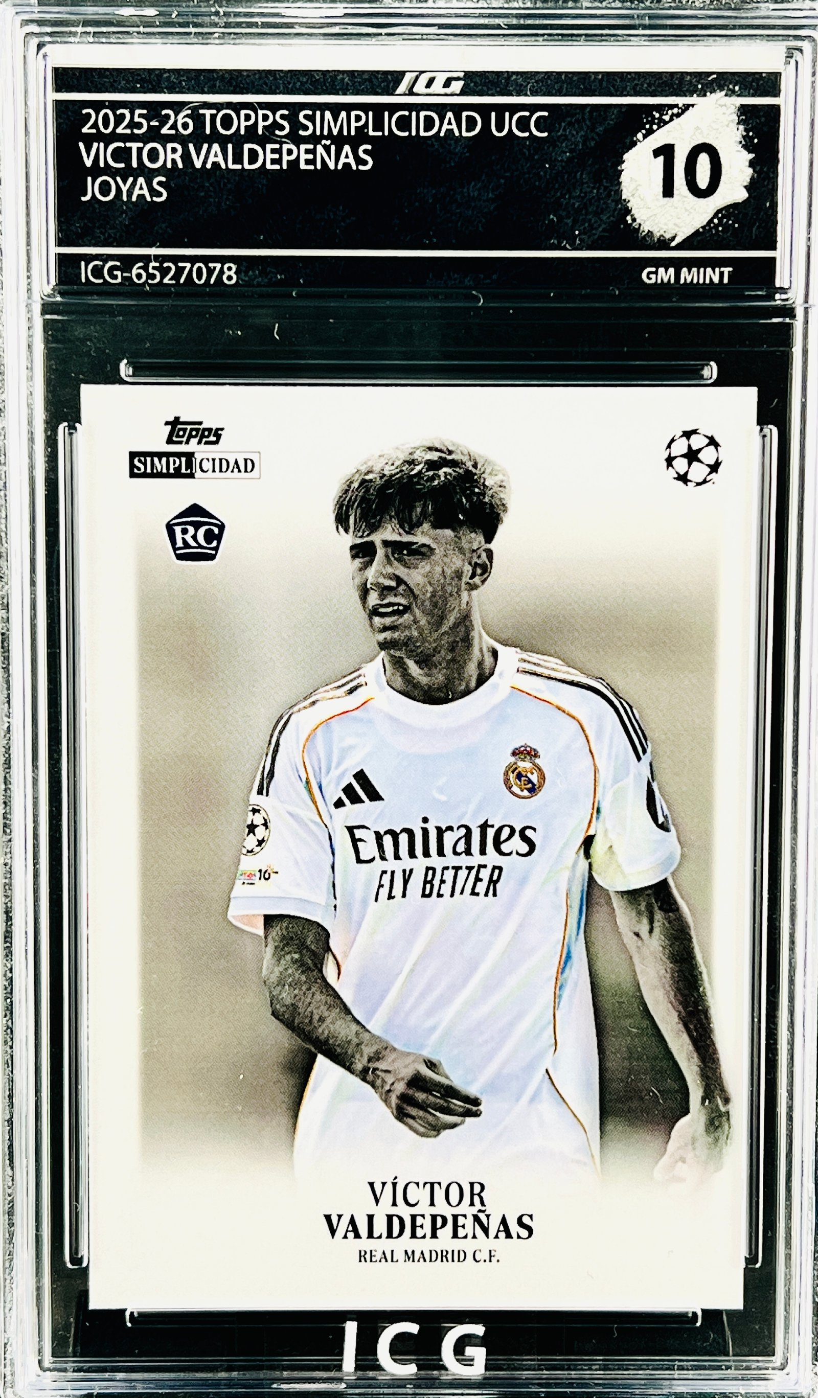 VICTOR VALDEPEÑAS · 2025-26 TOPPS SIMPLICIDAD UCC · JOYAS