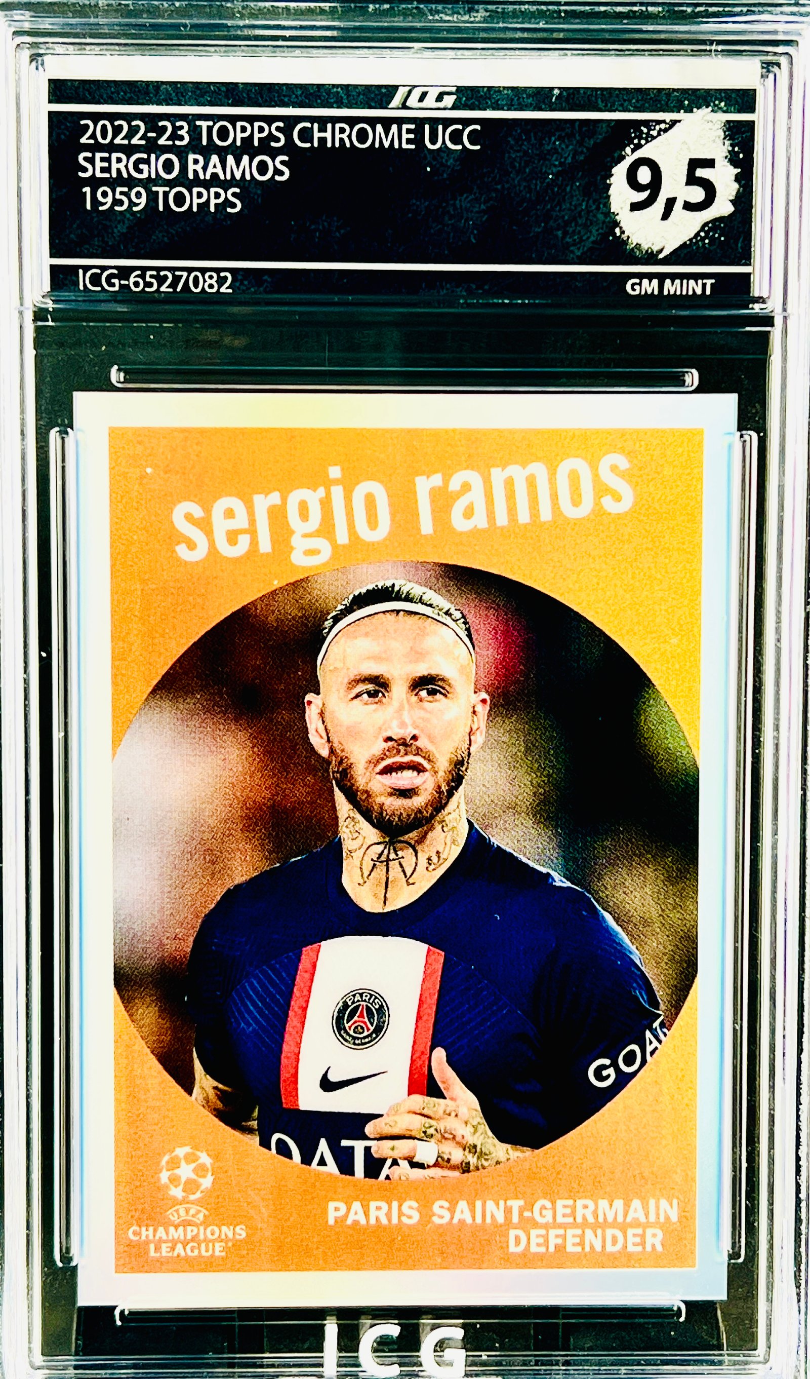 SERGIO RAMOS · 2022-23 TOPPS CHROME UCC · 1959 TOPPS