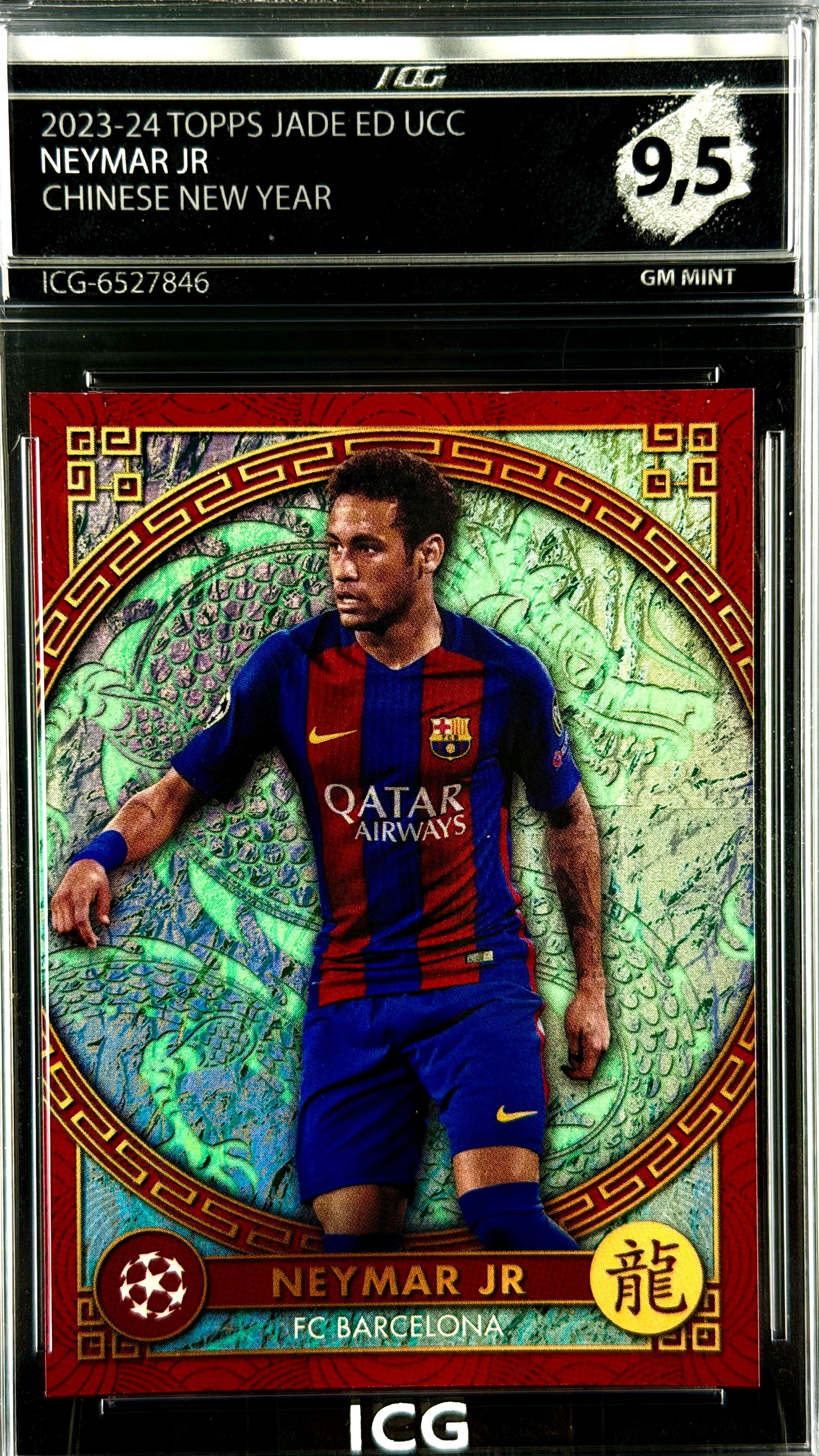 NEYMAR JR · 2023-24 TOPPS JADE ED UCC · CHINESE NEW YEAR