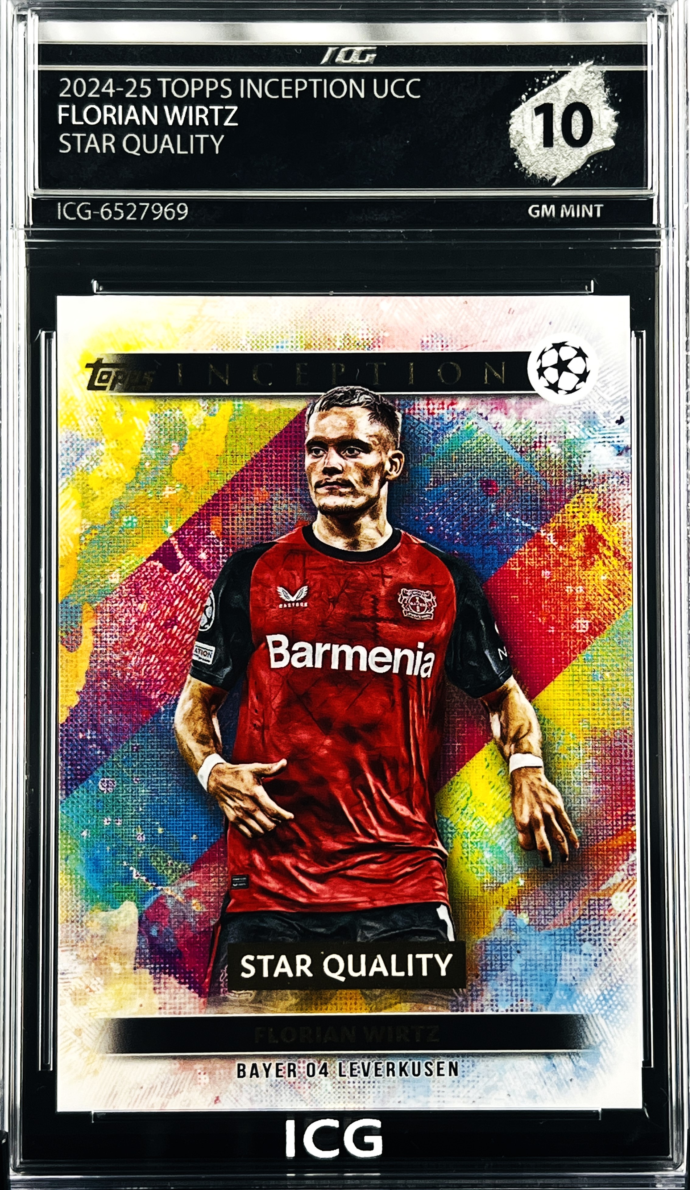 FLORIAN WIRTZ · 2024-25 TOPPS INCEPTION UCC · STAR QUALITY