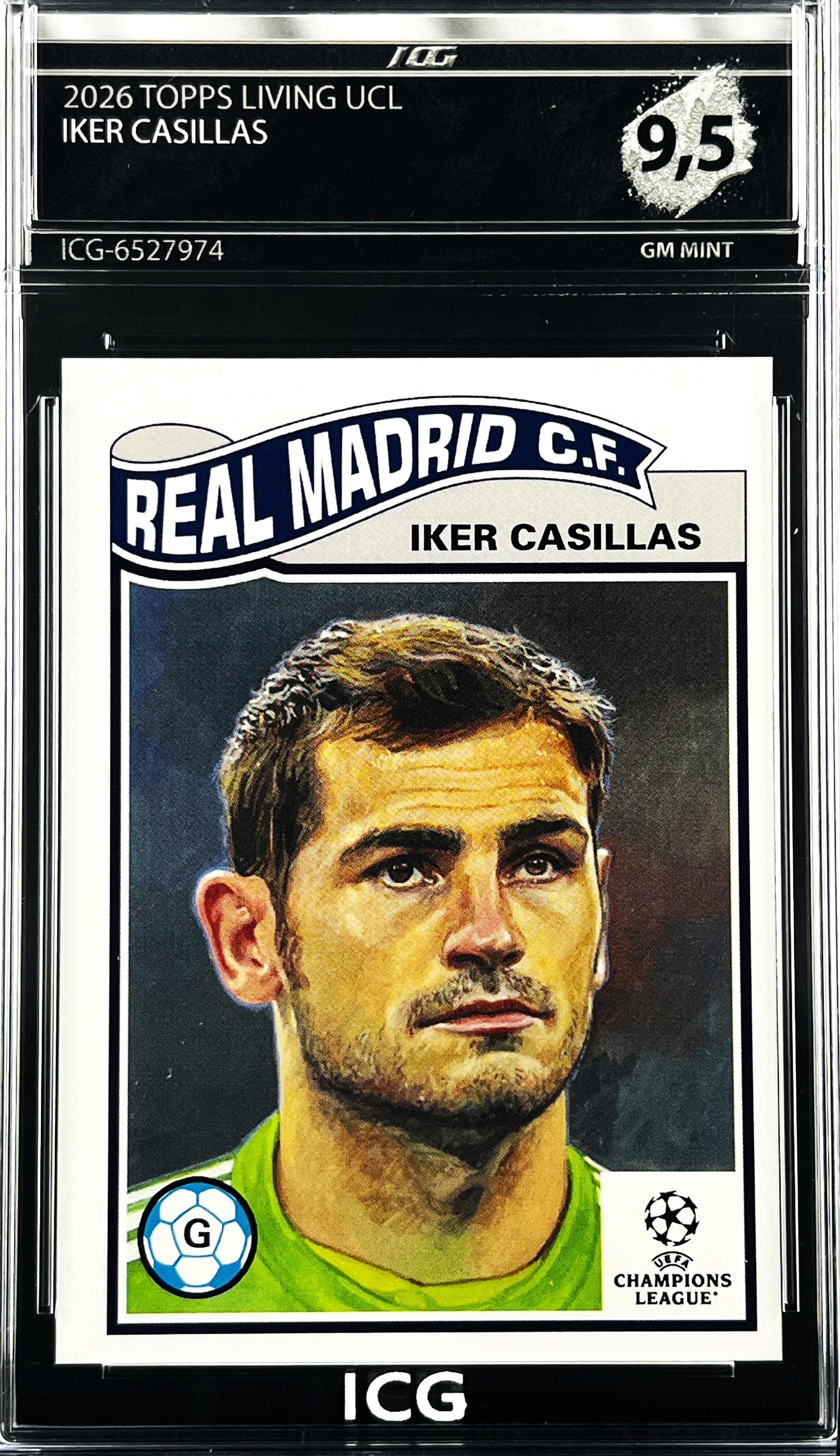 IKER CASILLAS · 2026 TOPPS LIVING UCL