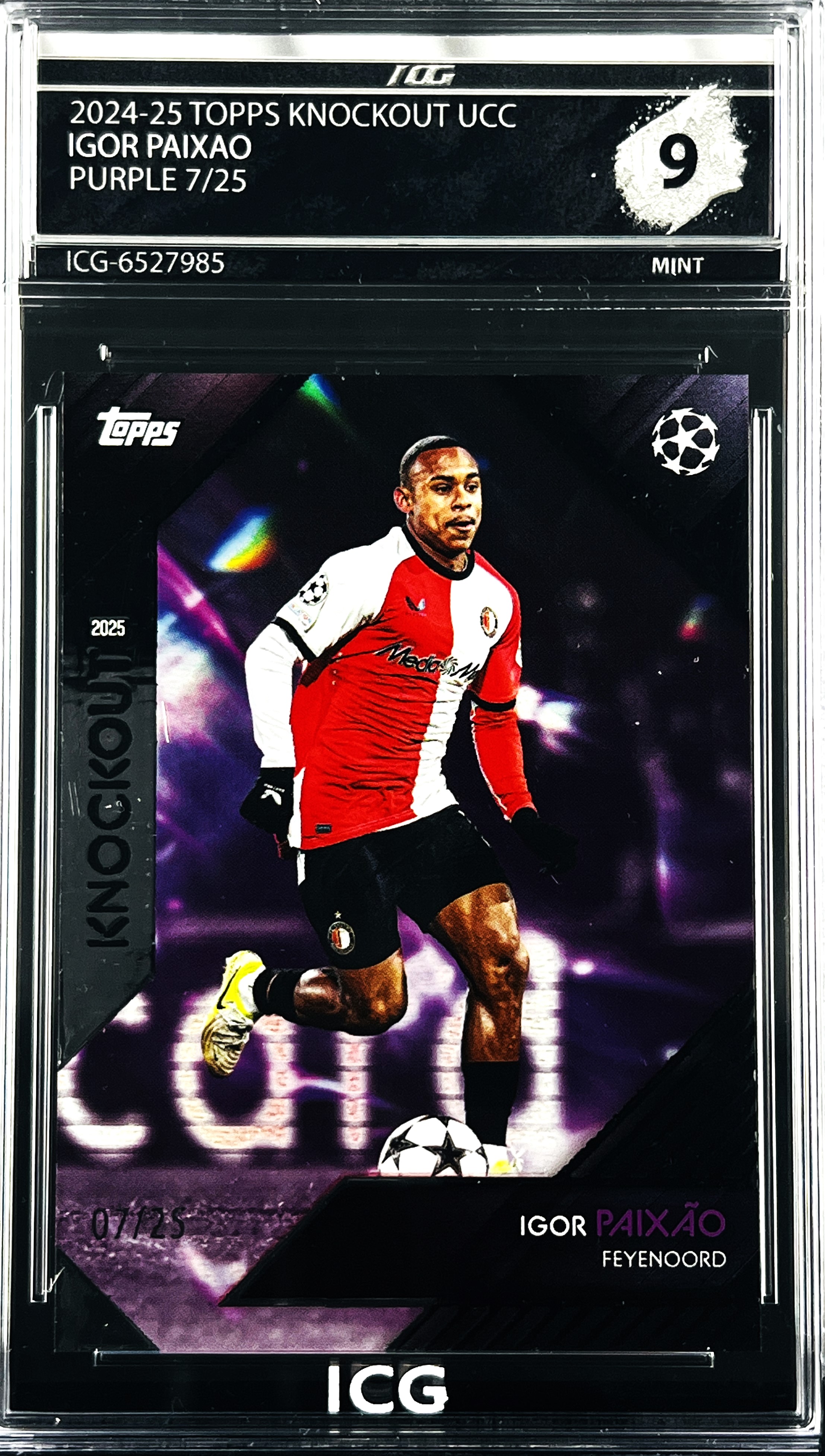 IGOR PAIXAO · 2024-25 TOPPS KNOCKOUT UCC · PURPLE 7/25