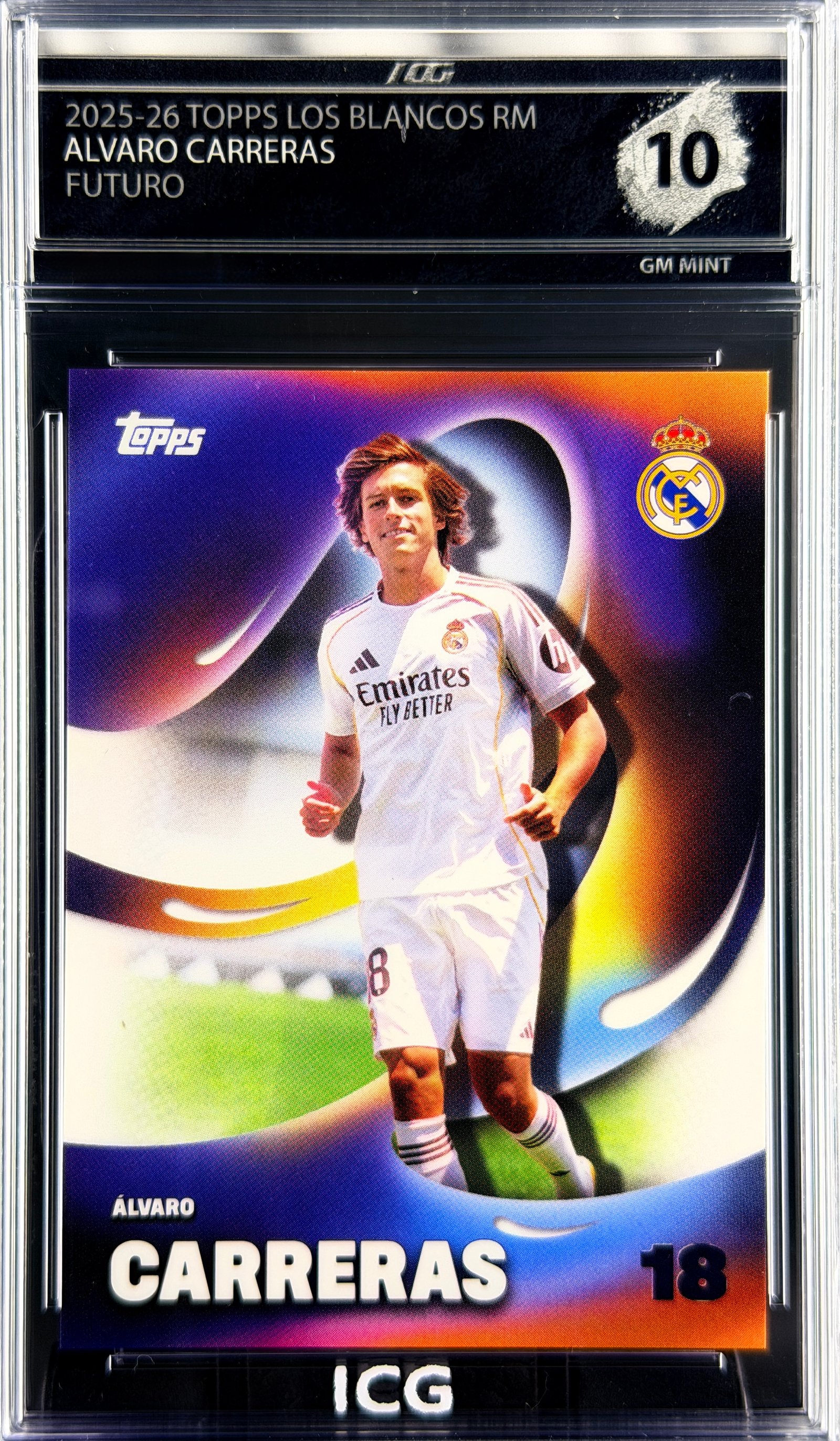 ALVARO CARRERAS · 2025-26 TOPPS LOS BLANCOS REAL MADRID · FUTURO