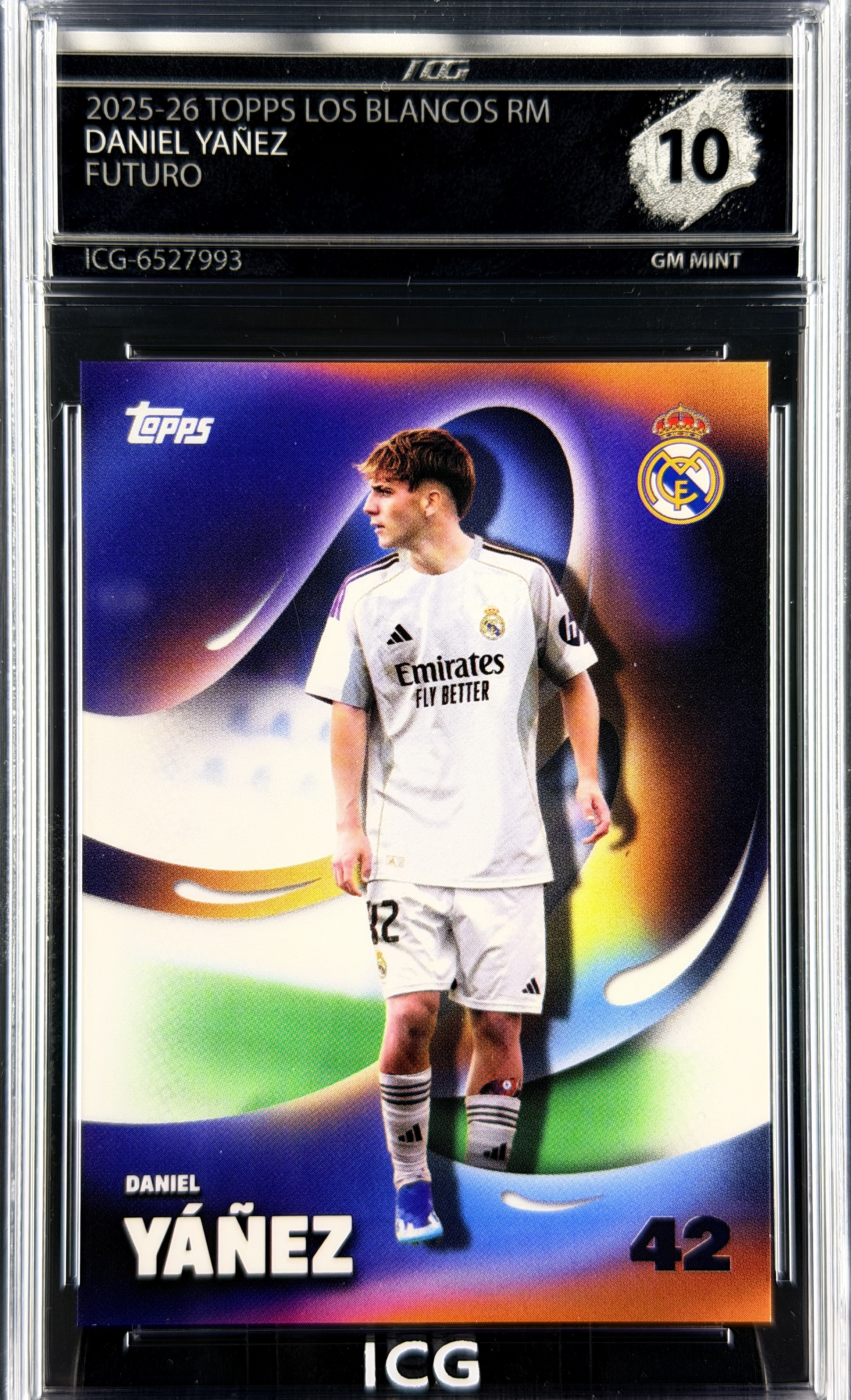 DANIEL YAÑEZ · 2025-26 TOPPS LOS BLANCOS REAL MADRID · FUTURO
