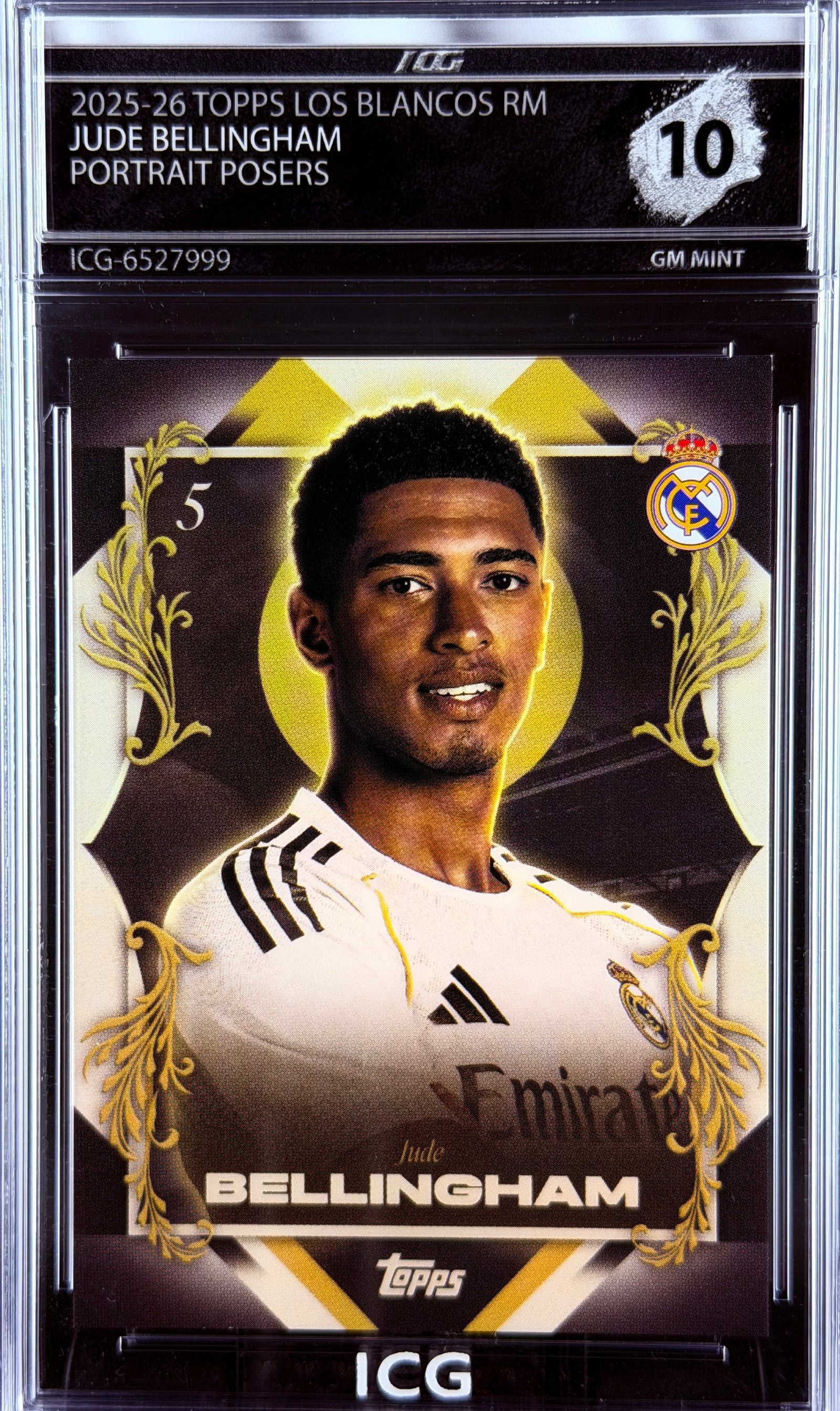 JUDE BELLINGHAM · 2025-26 TOPPS LOS BLANCOS REAL MADRID · PORTRAIT POSERS
