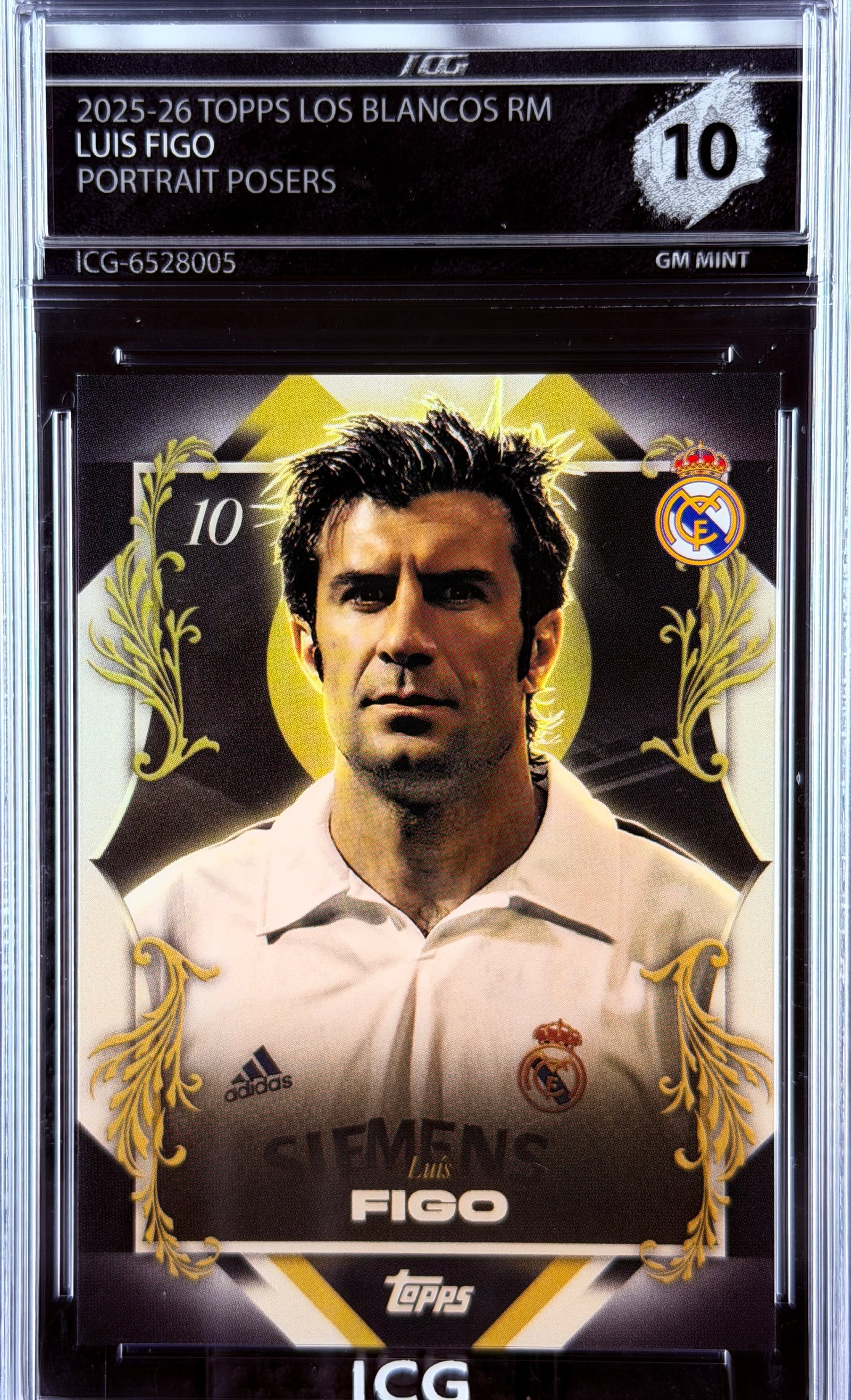 LUIS FIGO · 2025-26 TOPPS LOS BLANCOS REAL MADRID · PORTRAIT POSERS