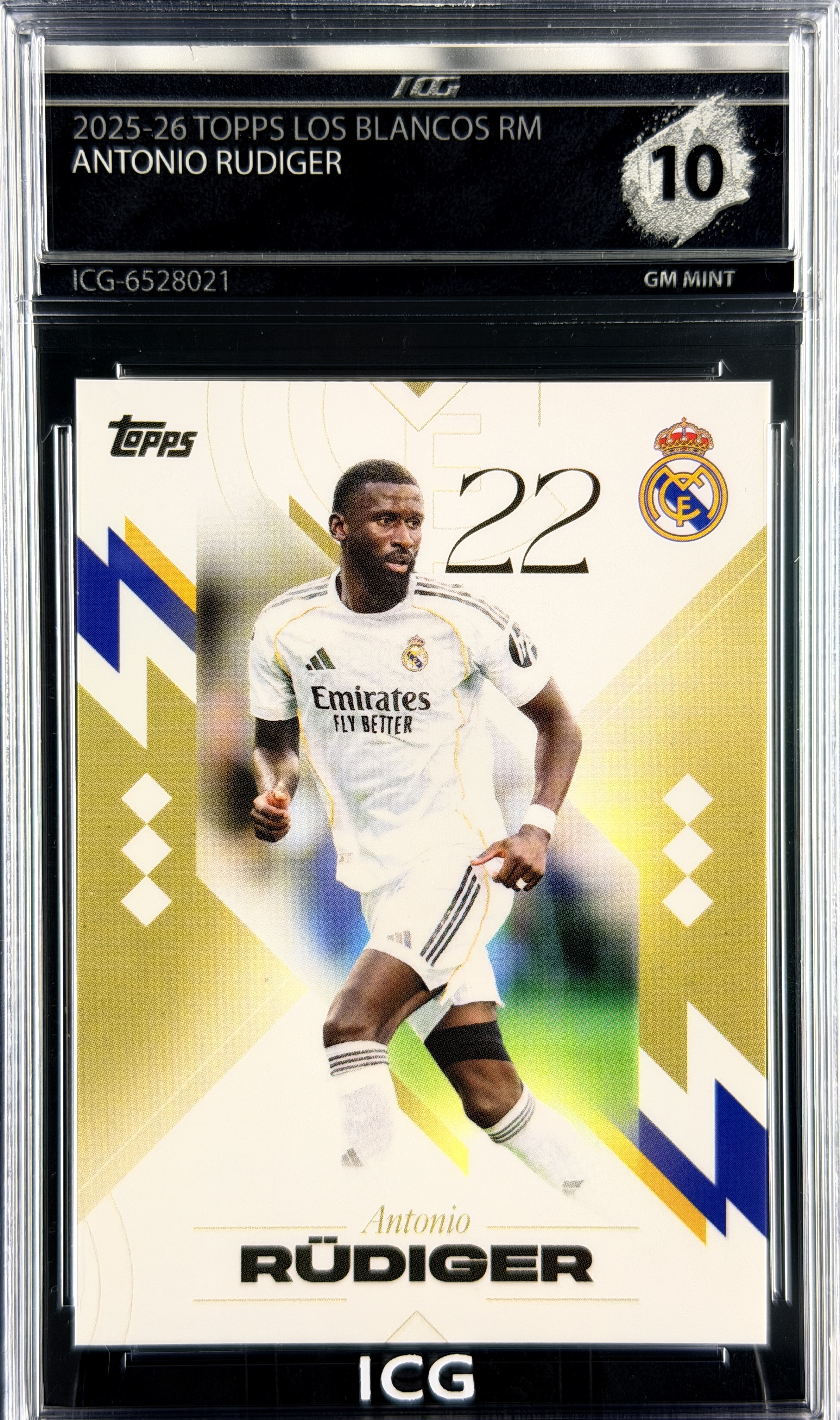 ANTONIO RUDIGER · 2025-26 TOPPS LOS BLANCOS REAL MADRID