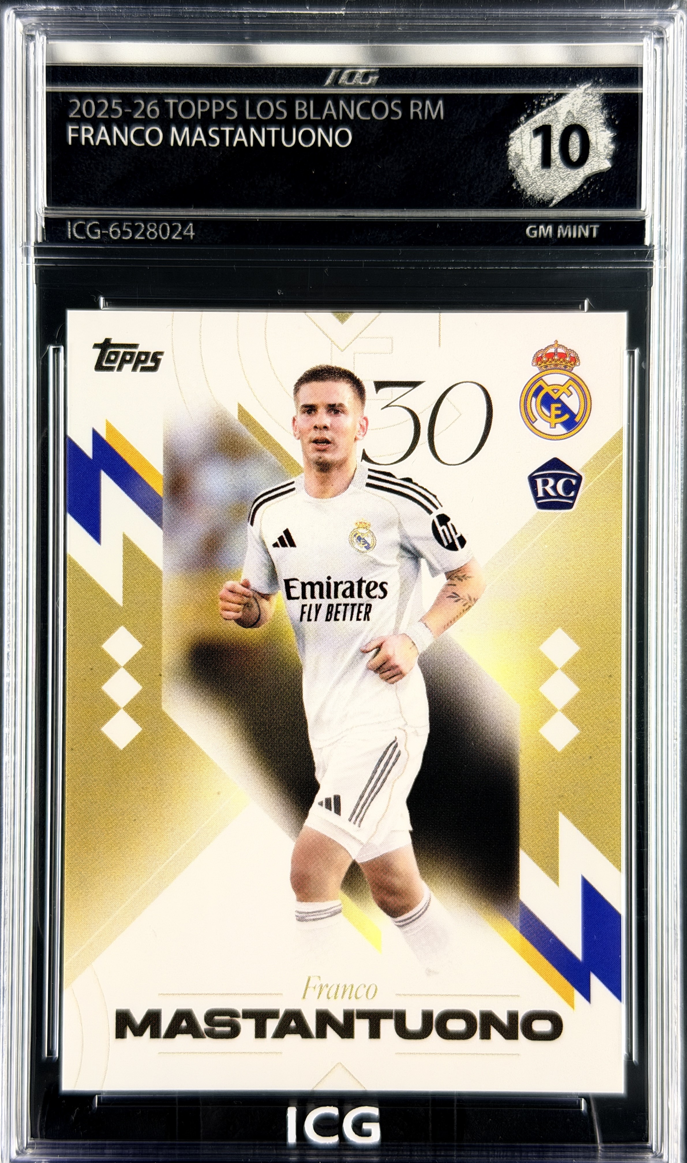 FRANCO MASTANTUONO · 2025-26 TOPPS LOS BLANCOS REAL MADRID