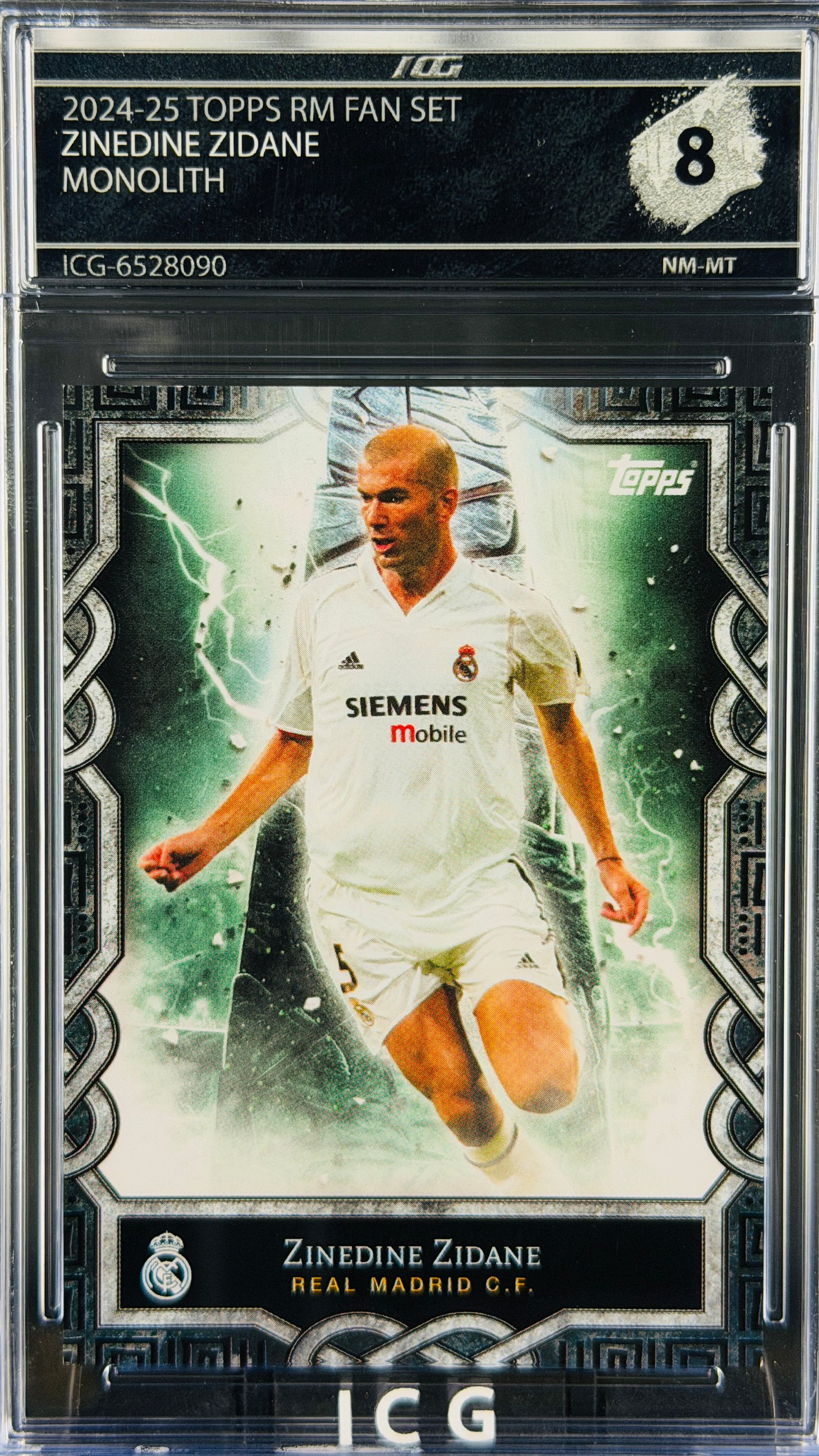 ZINEDINE ZIDANE · 2024-25 TOPPS RM FAN SET · MONOLITH