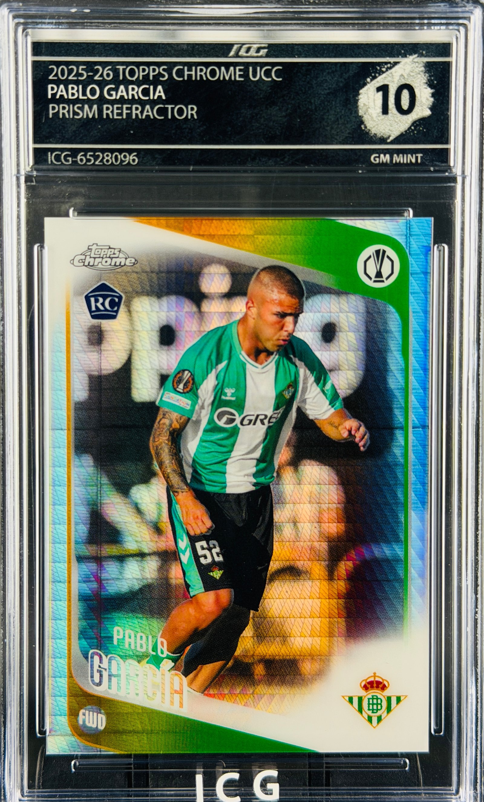 PABLO GARCIA · 2025-26 TOPPS CHROME UCC · PRISM REFRACTOR