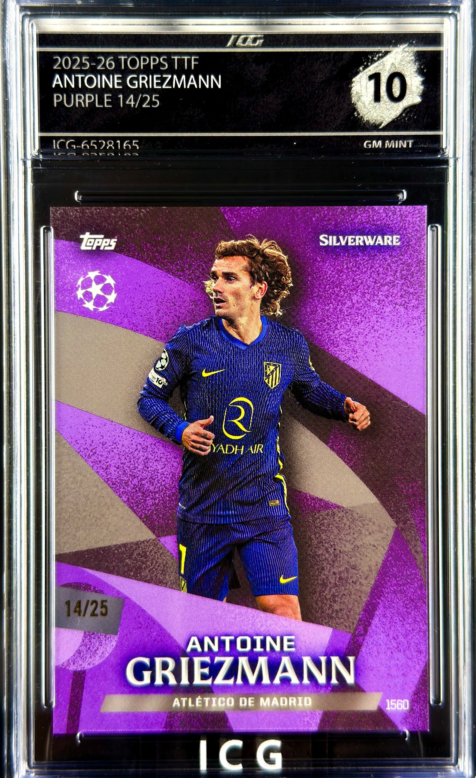 ANTOINE GRIEZMANN · 2025-26 TOPPS TTF · PURPLE 14/25