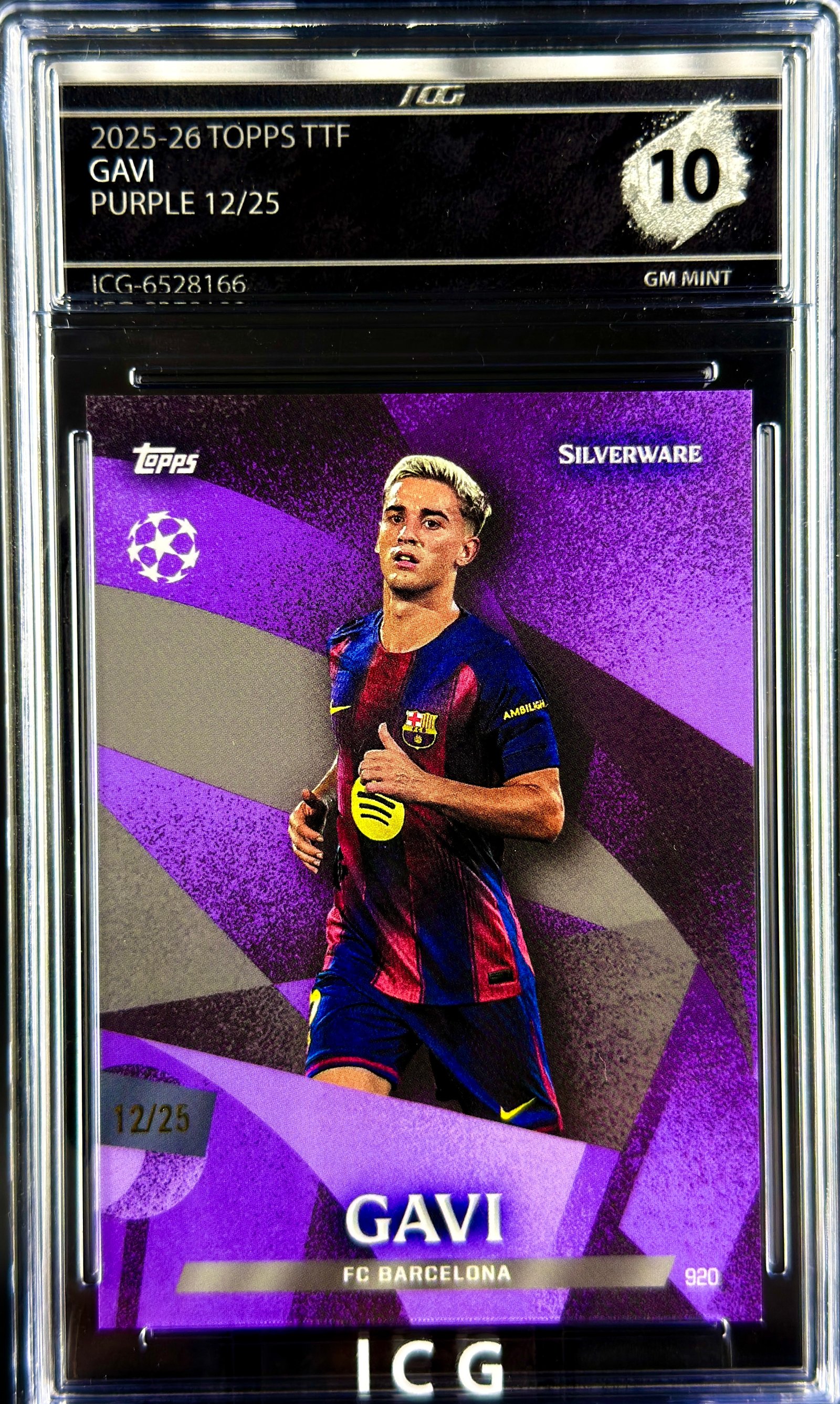 GAVI · 2025-26 TOPPS TTF · PURPLE 12/25