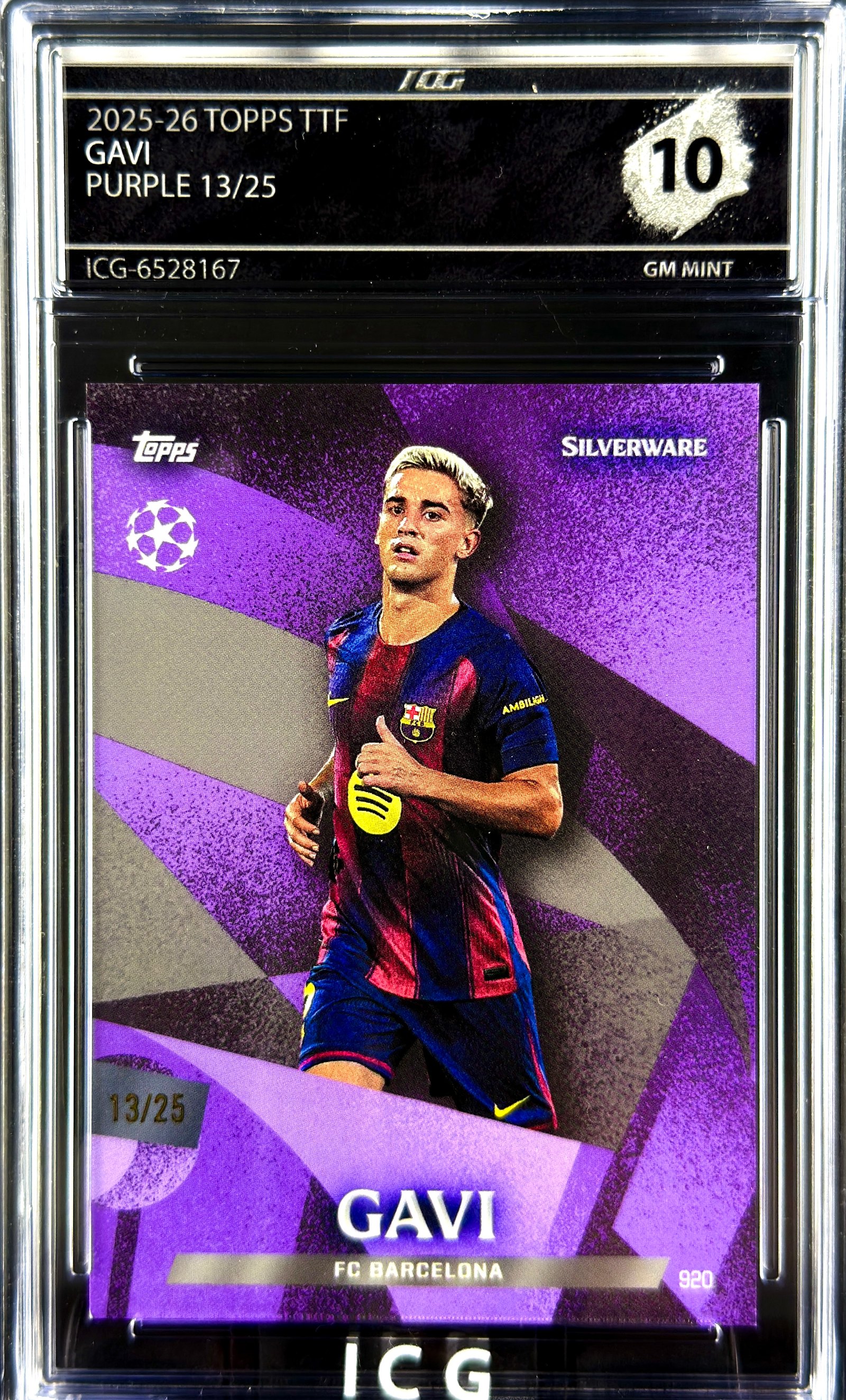 GAVI · 2025-26 TOPPS TTF · PURPLE 13/25