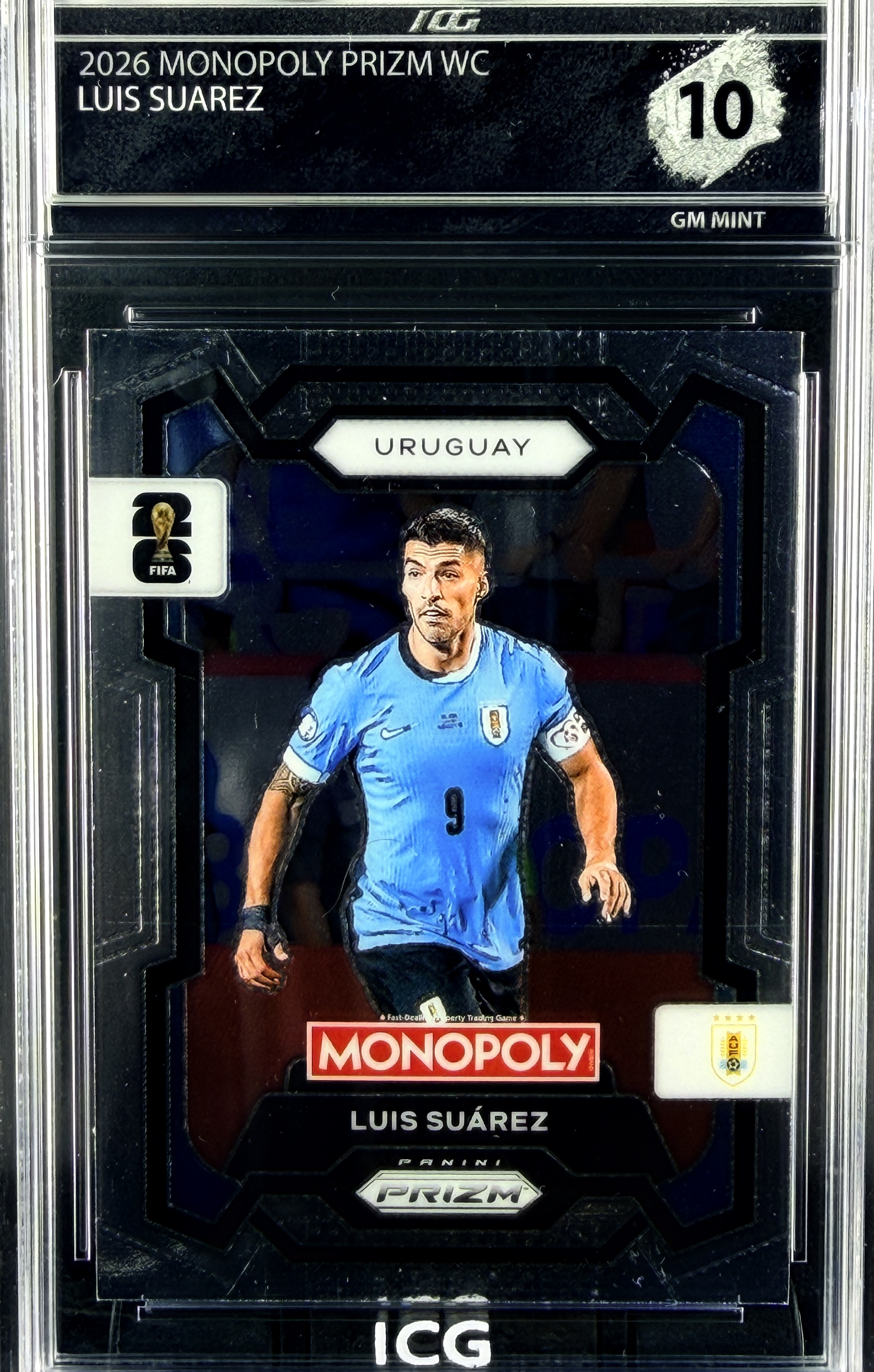 LUIS SUAREZ · 2026 MONOPOLY PRIZM WC