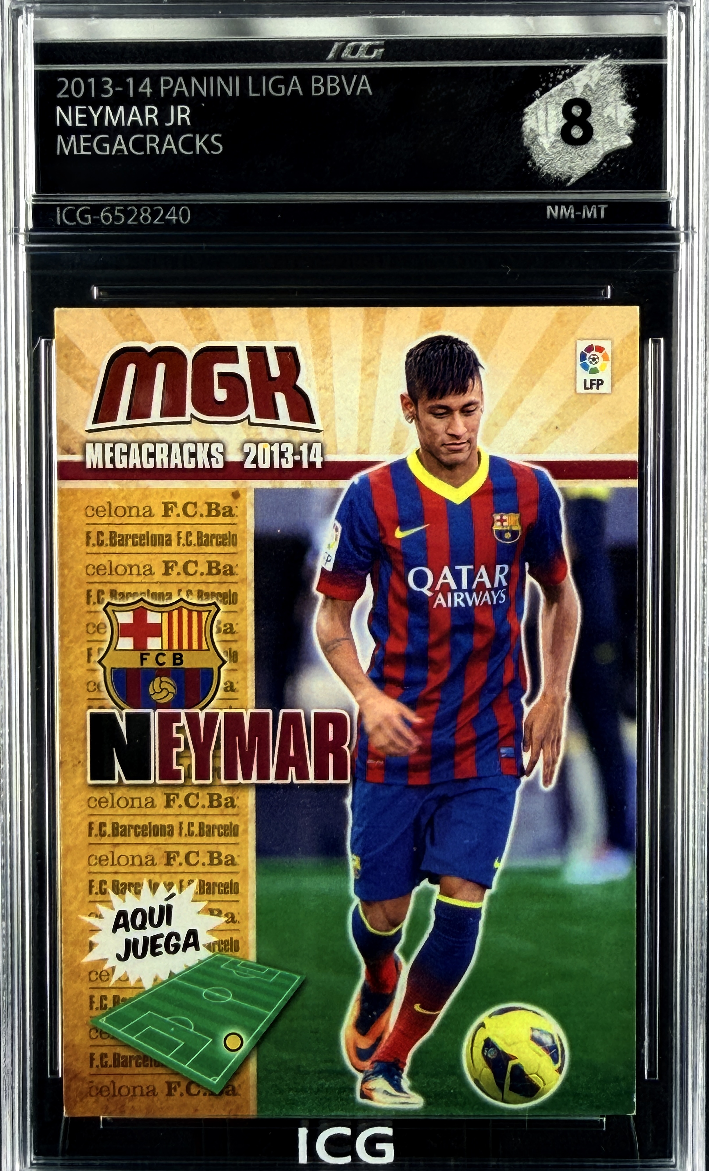NEYMAR JR · 2013-14 PANINI LIGA BBVA · MEGACRACKS