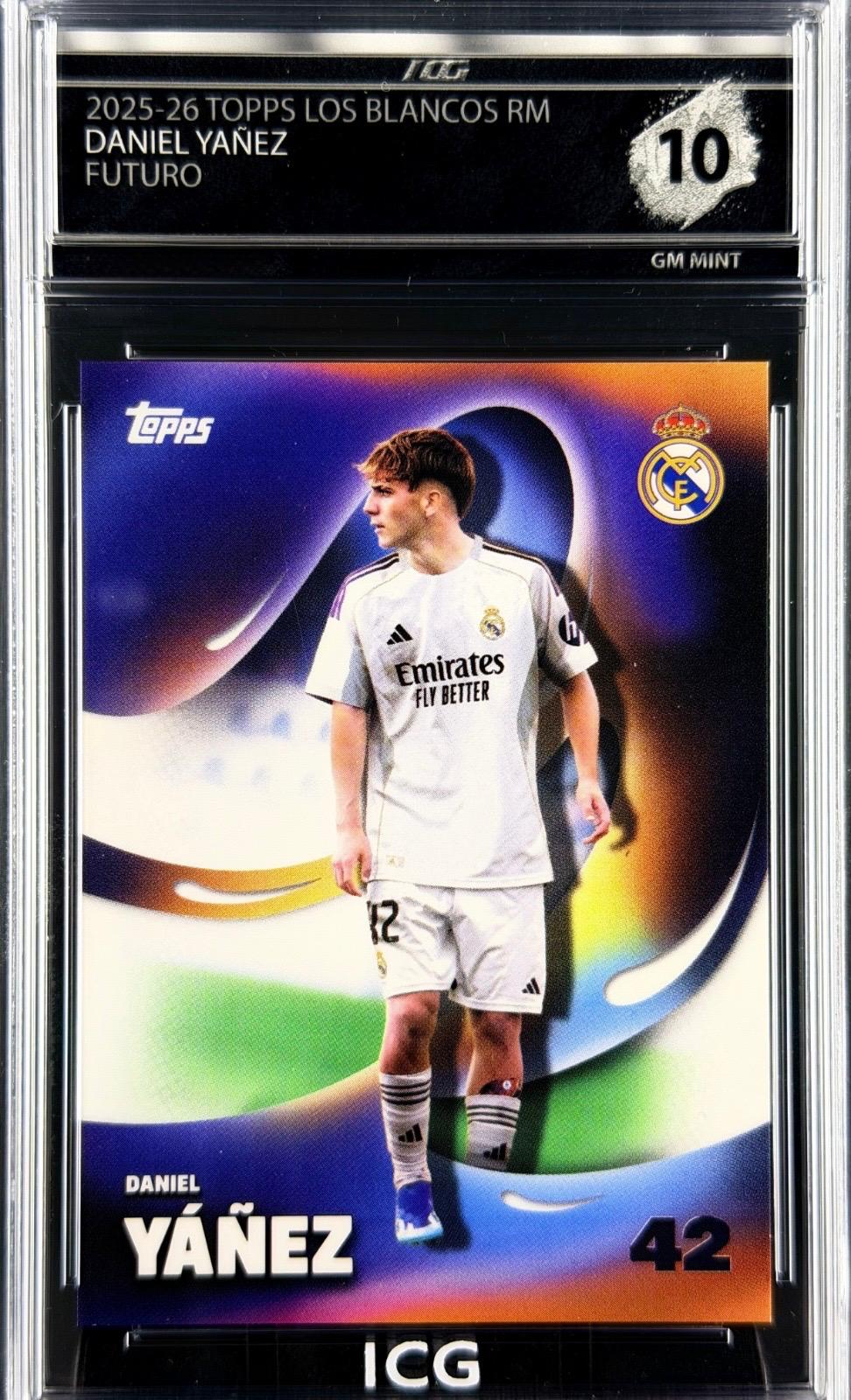 DANIEL YAÑEZ · 2025-26 TOPPS LOS BLANCOS RM · FUTURO