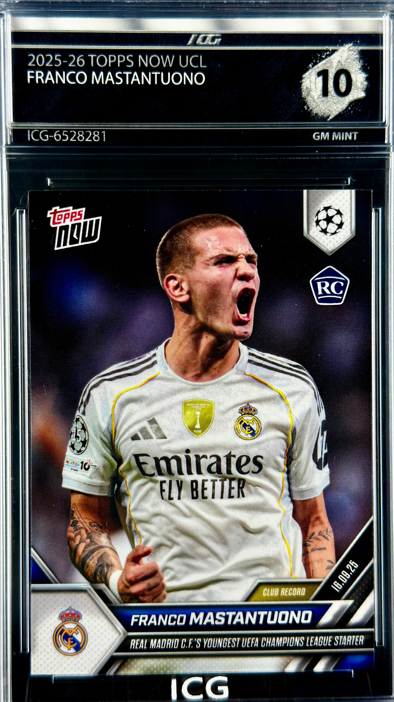 FRANCO MASTANTUONO · 2025-26 TOPPS NOW UCL