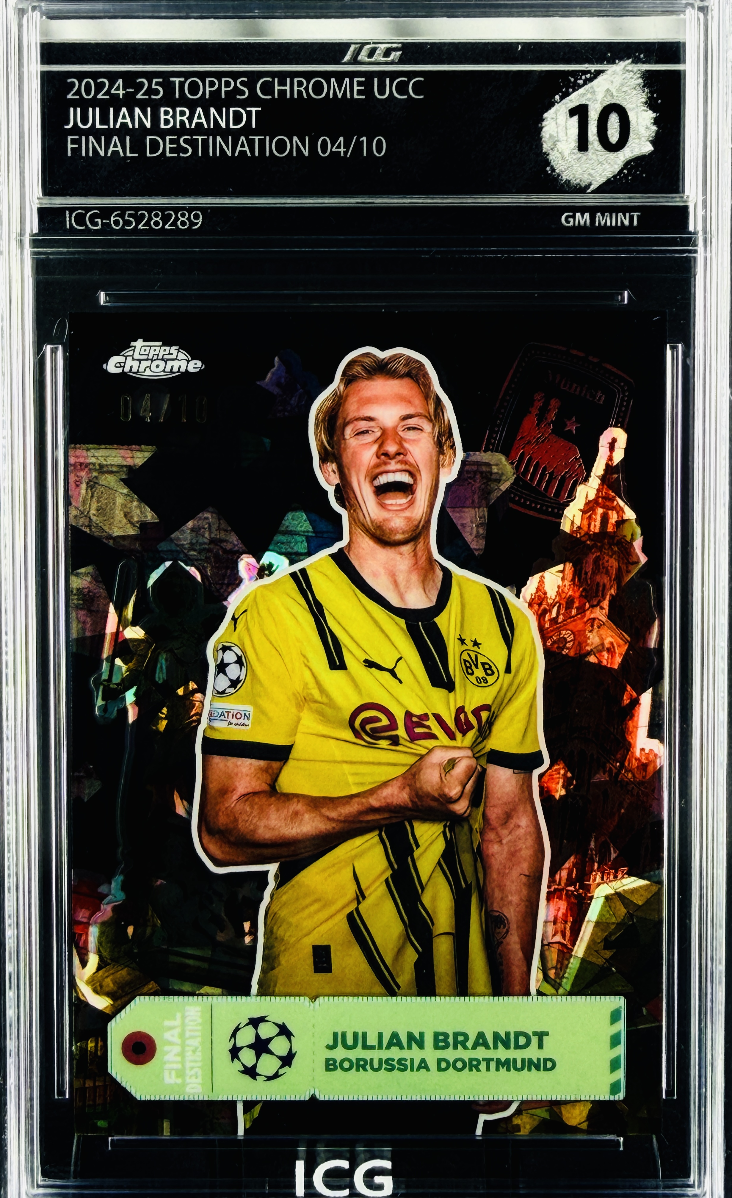 JULIAN BRANDT · 2024-25 TOPPS CHROME UCC · FINAL DESTINATION 04/10