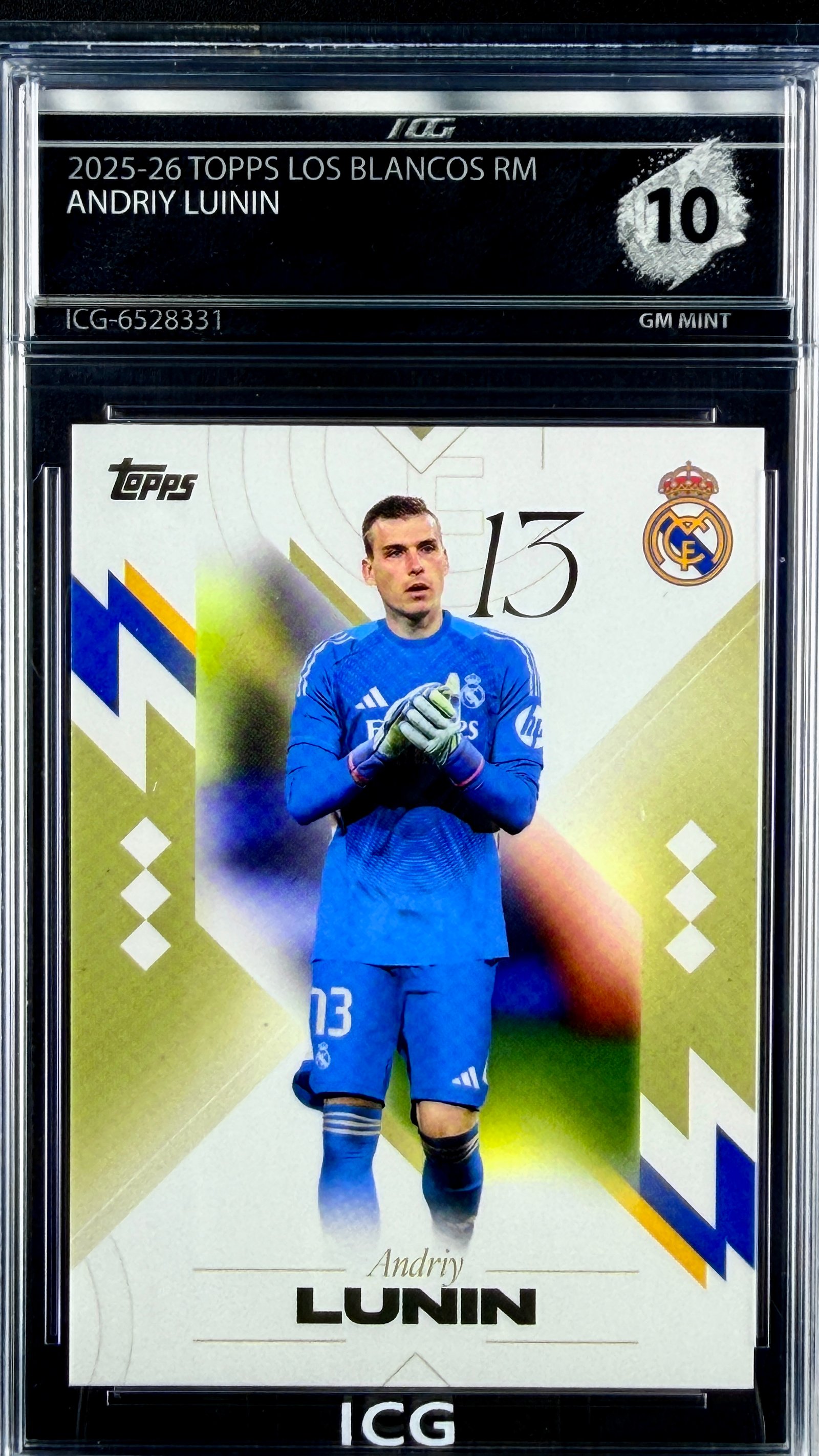 ANDRIY LUNIN · 2025-26 TOPPS LOS BLANCOS RM