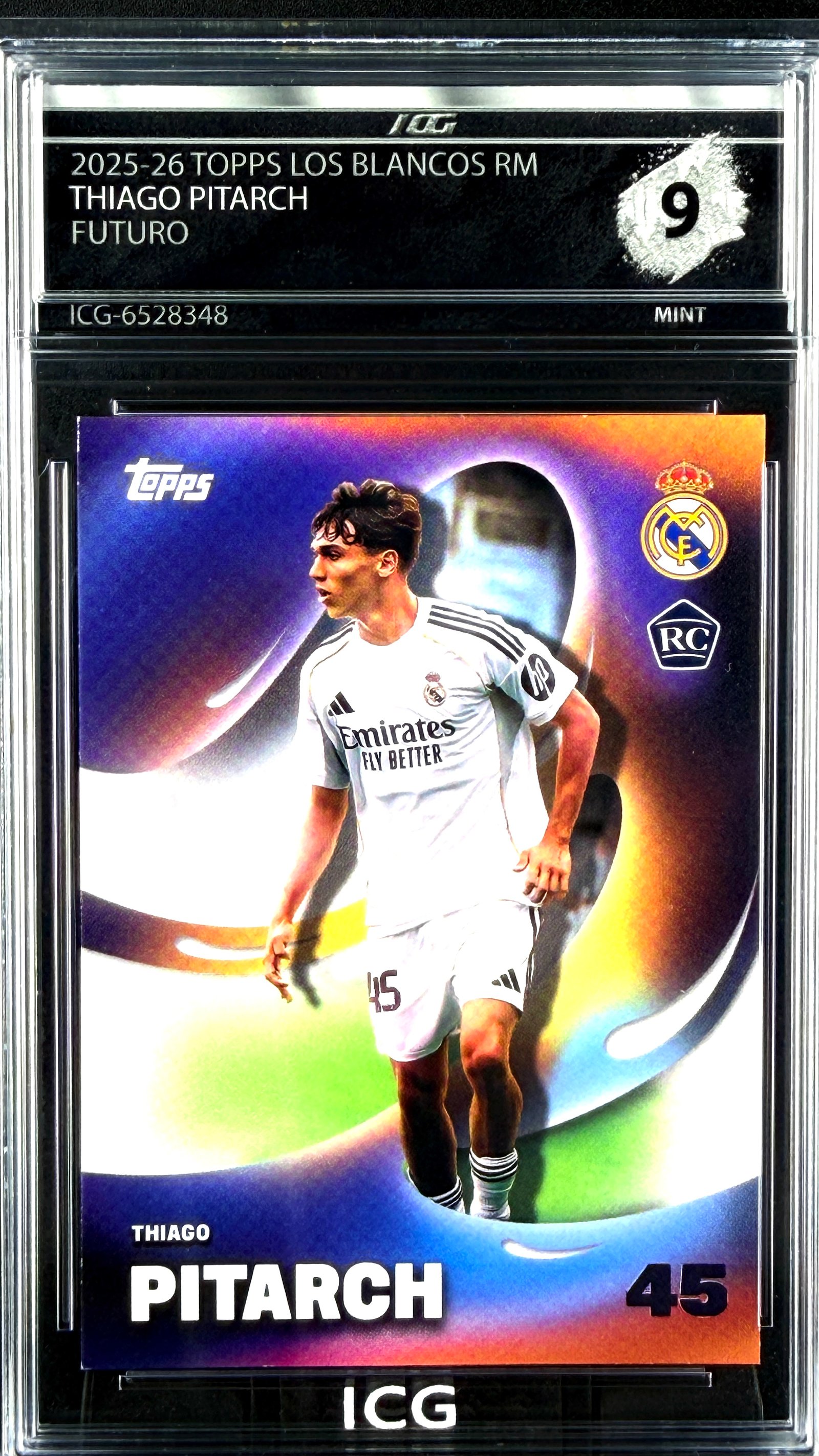 THIAGO PITARCH · 2025-26 TOPPS LOS BLANCOS RM · FUTURO