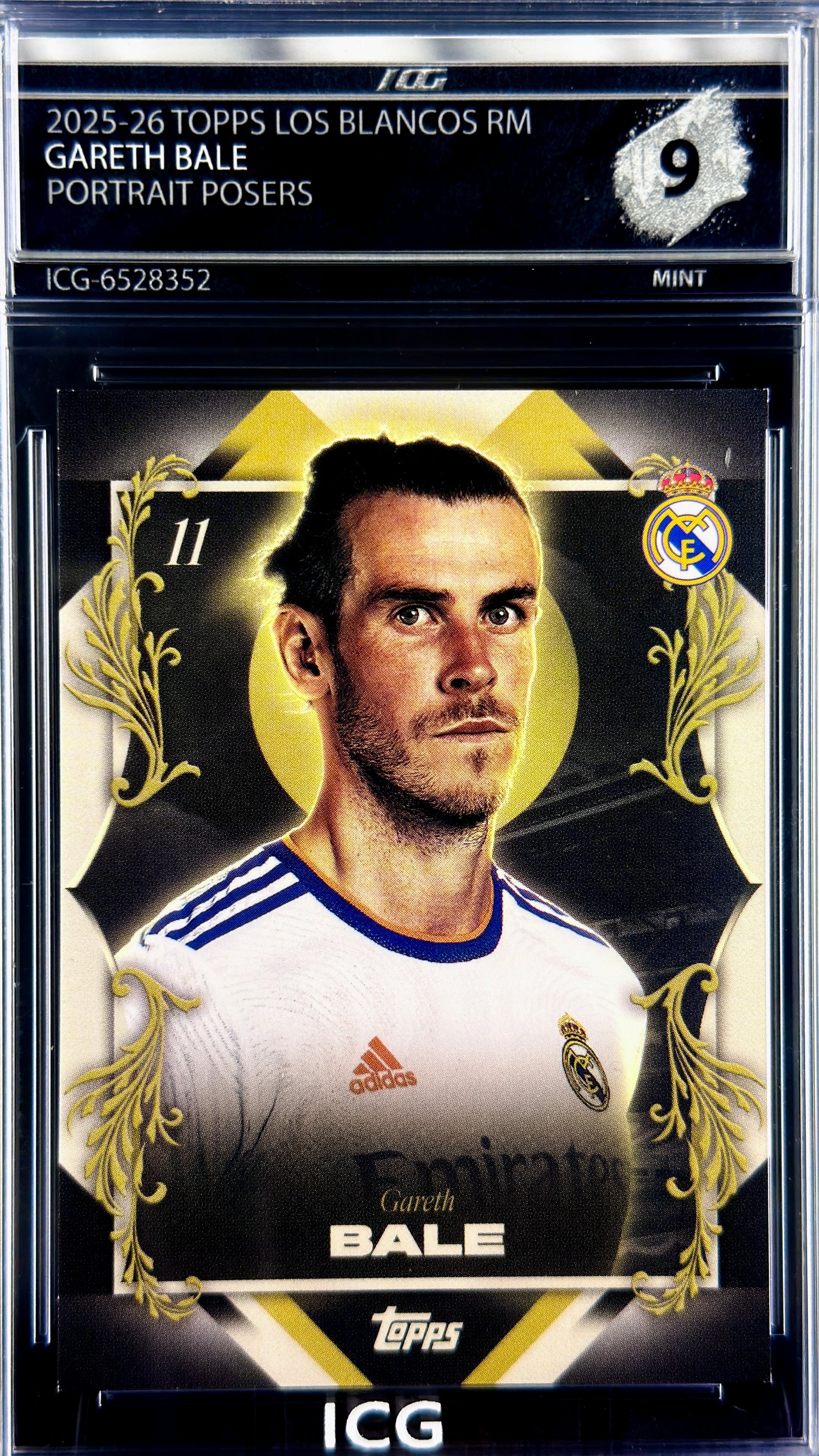 GARETH BALE · 2025-26 TOPPS LOS BLANCOS RM · PORTRAIT POSERS