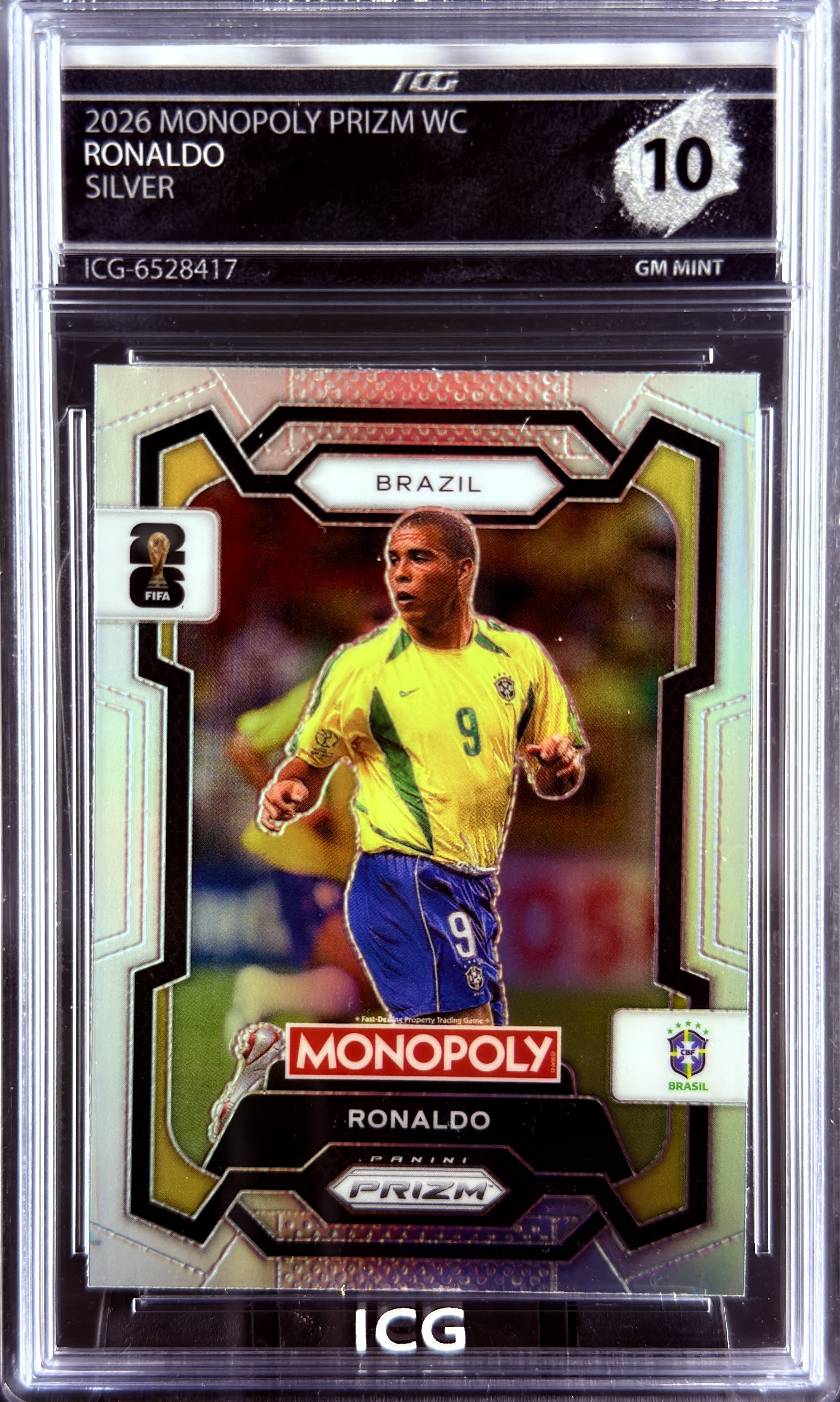 RONALDO · 2026 MONOPOLY PRIZM WC · SILVER