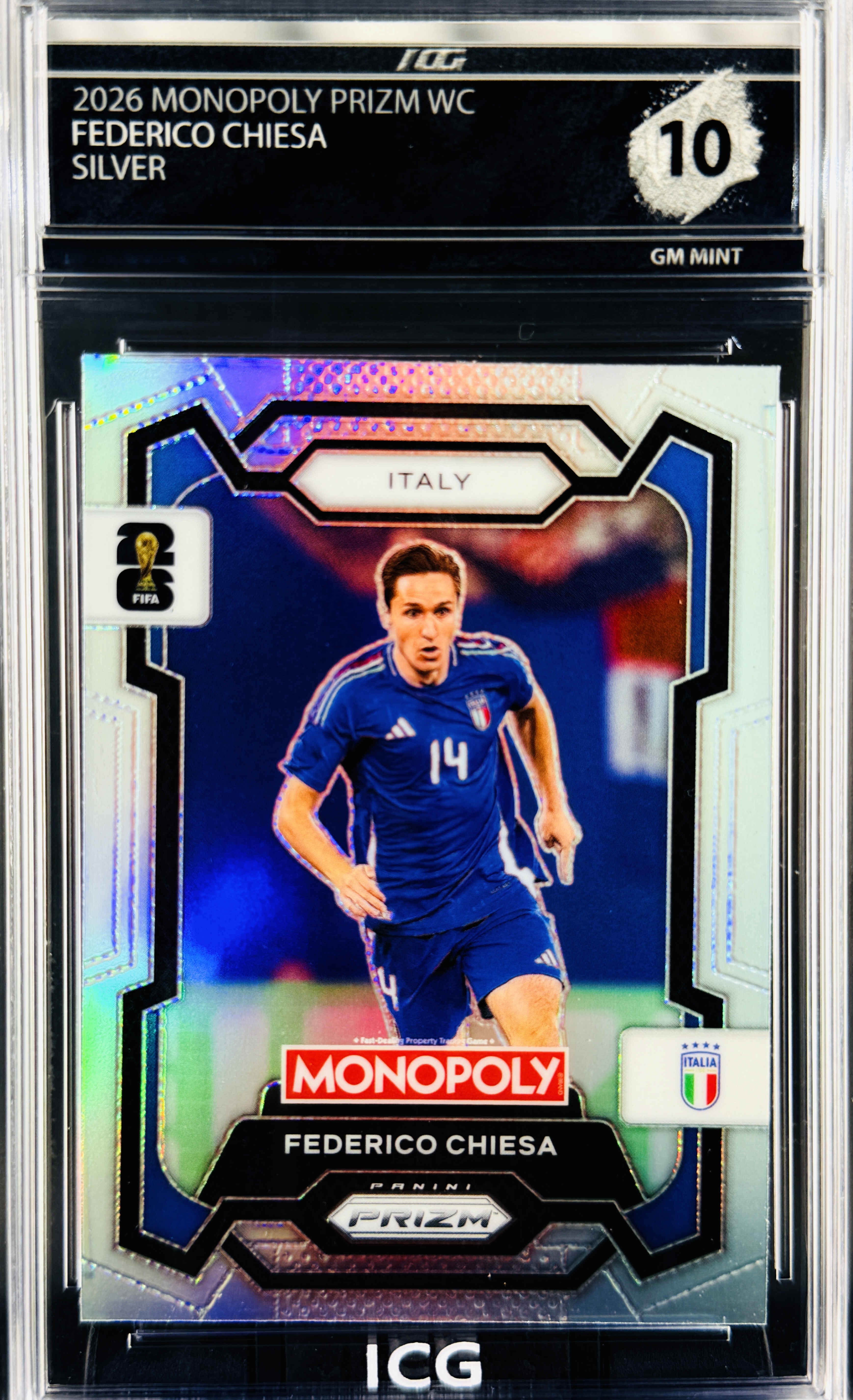 FEDERICO CHIESA · 2026 MONOPOLY PRIZM WC · SILVER