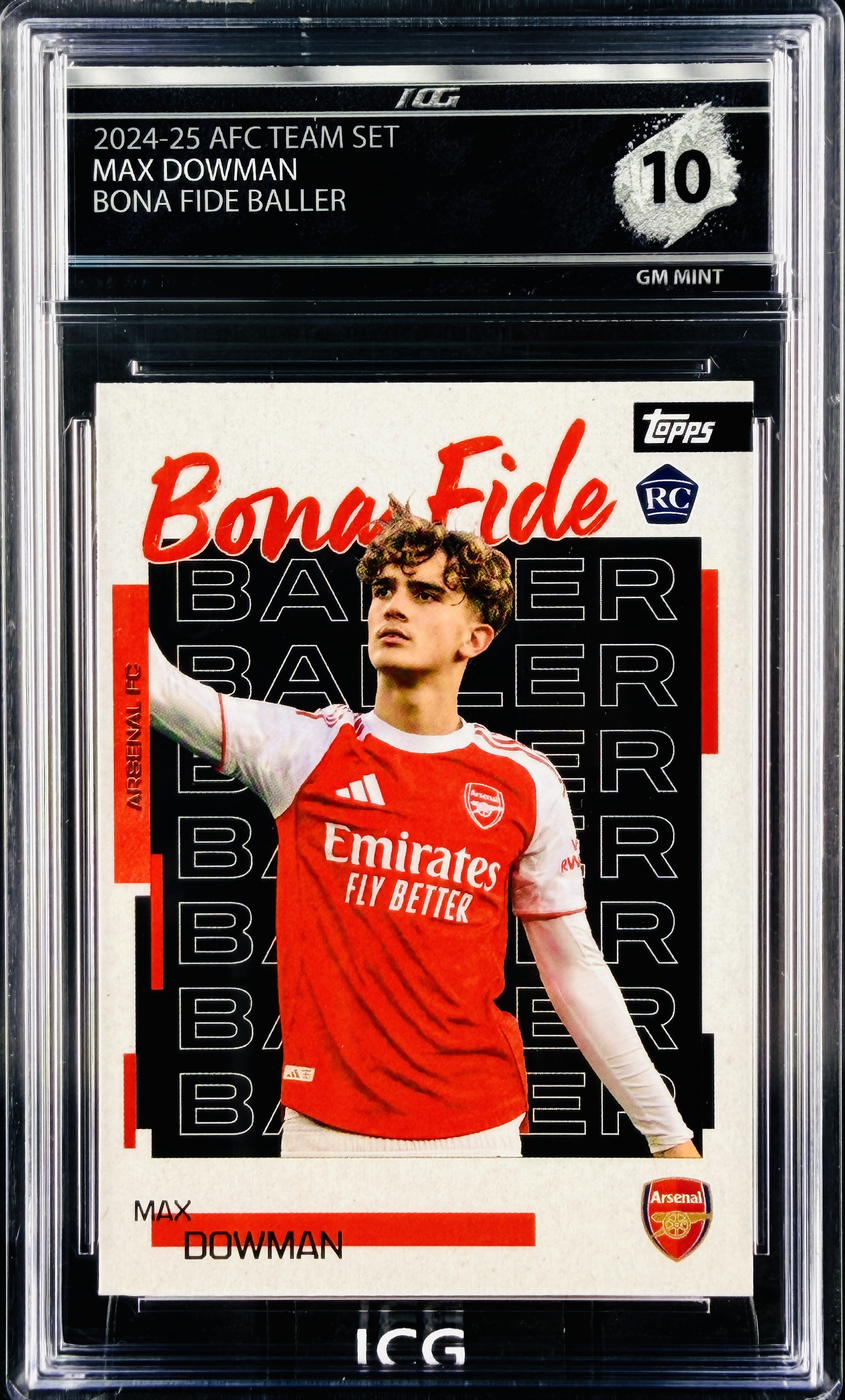 MAX DOWMAN · 2024-25 AFC TEAM SET · BONA FIDE BALLER