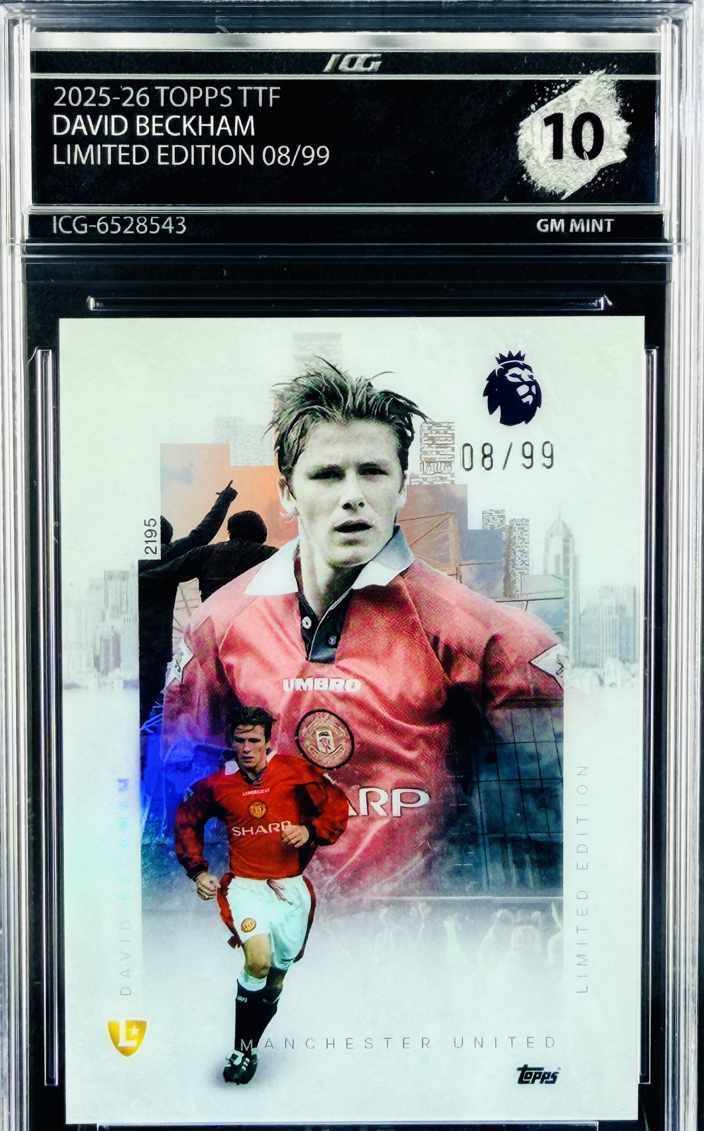 DAVID BECKHAM · 2025-26 TOPPS TTF · LIMITED EDITION 08/99