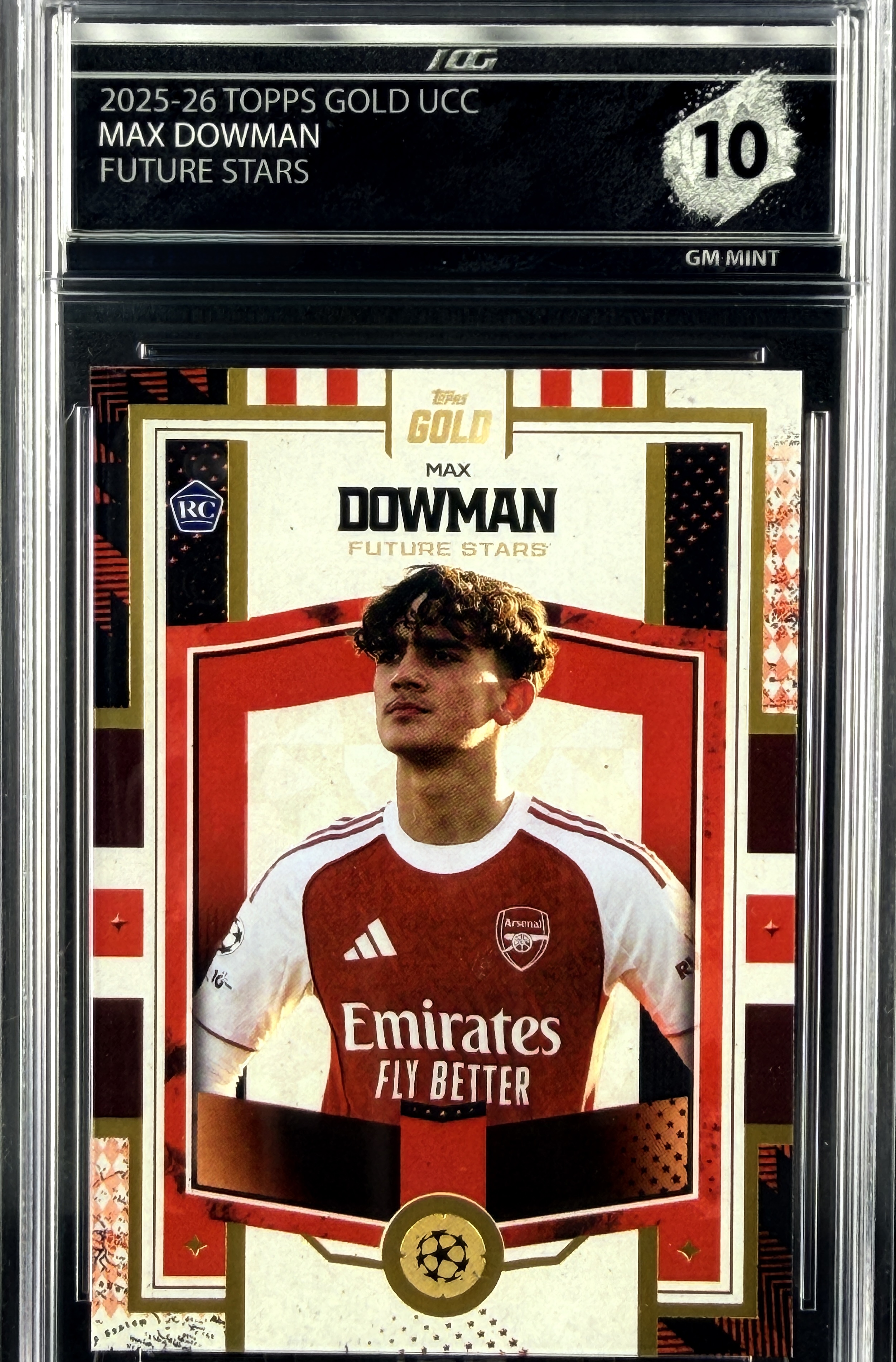 MAX DOWMAN · 2025-26 TOPPS GOLD UCC · FUTURE STARS