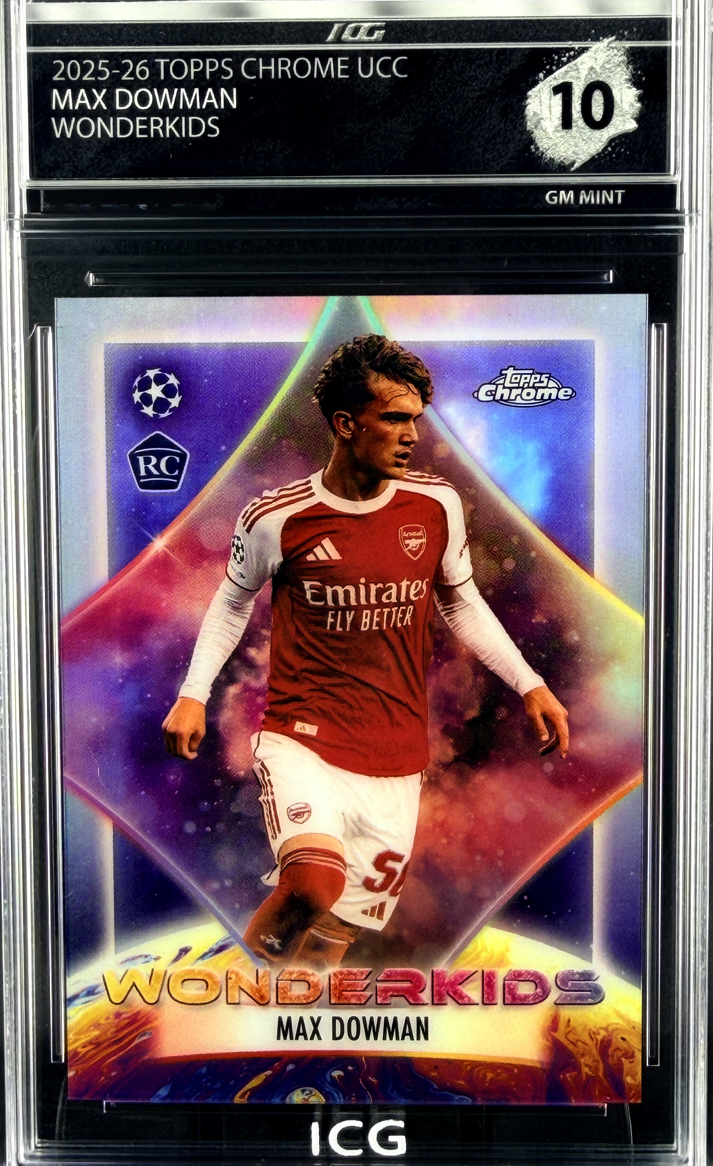 MAX DOWMAN · 2025-26 TOPPS CHROME UCC · WONDERKIDS