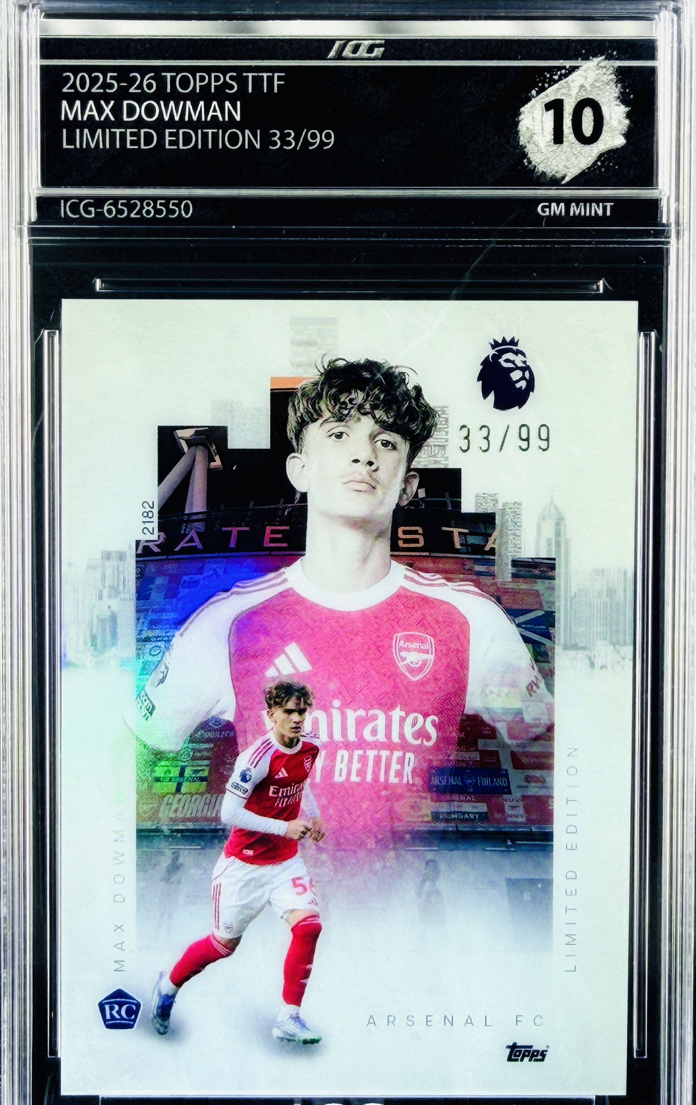 MAX DOWMAN · 2025-26 TOPPS TTF · LIMITED EDITION 33/99
