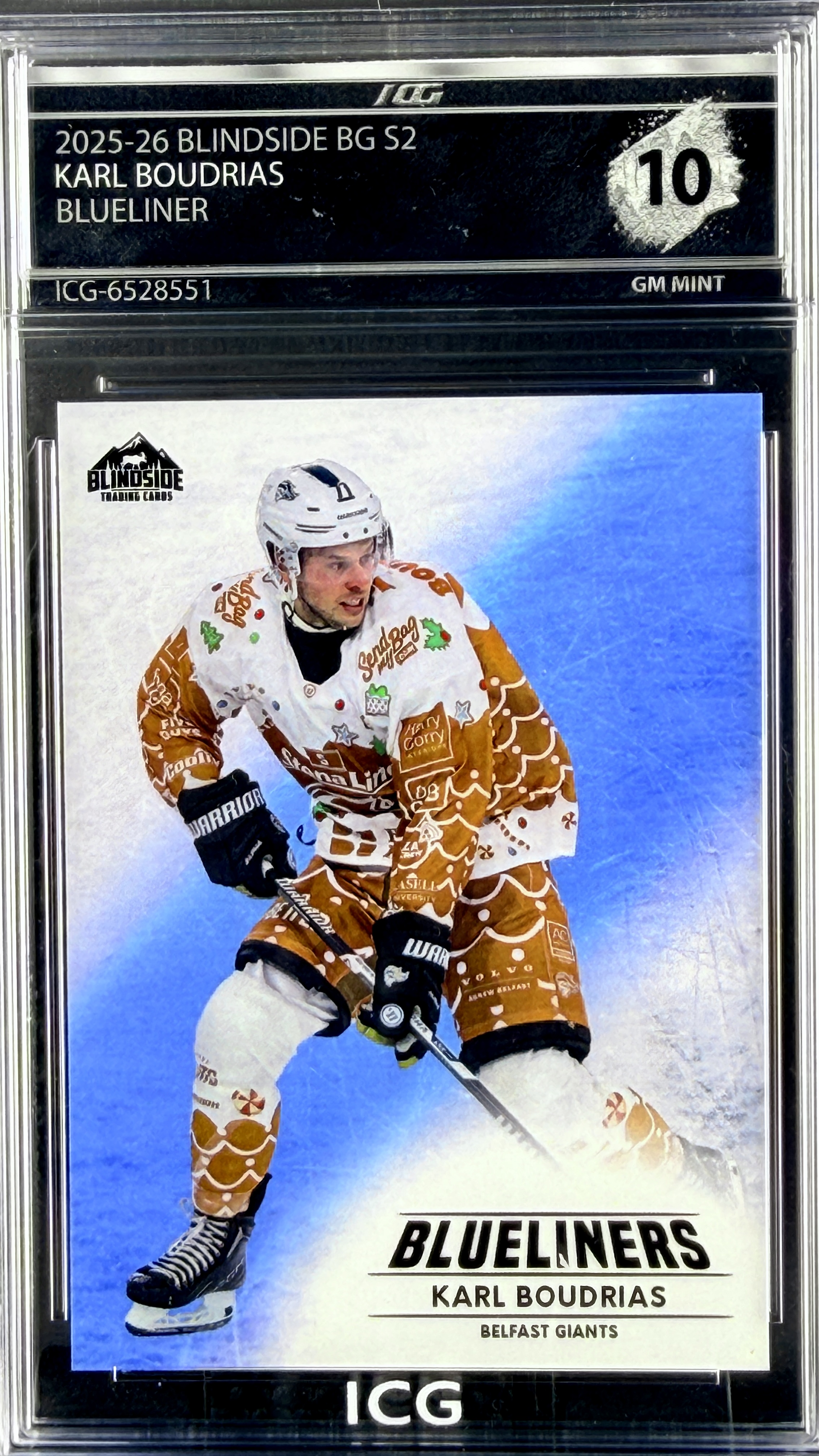 KARL BOUDRIAS · 2025-26 BLINDSIDE BG S2 · BLUELINER