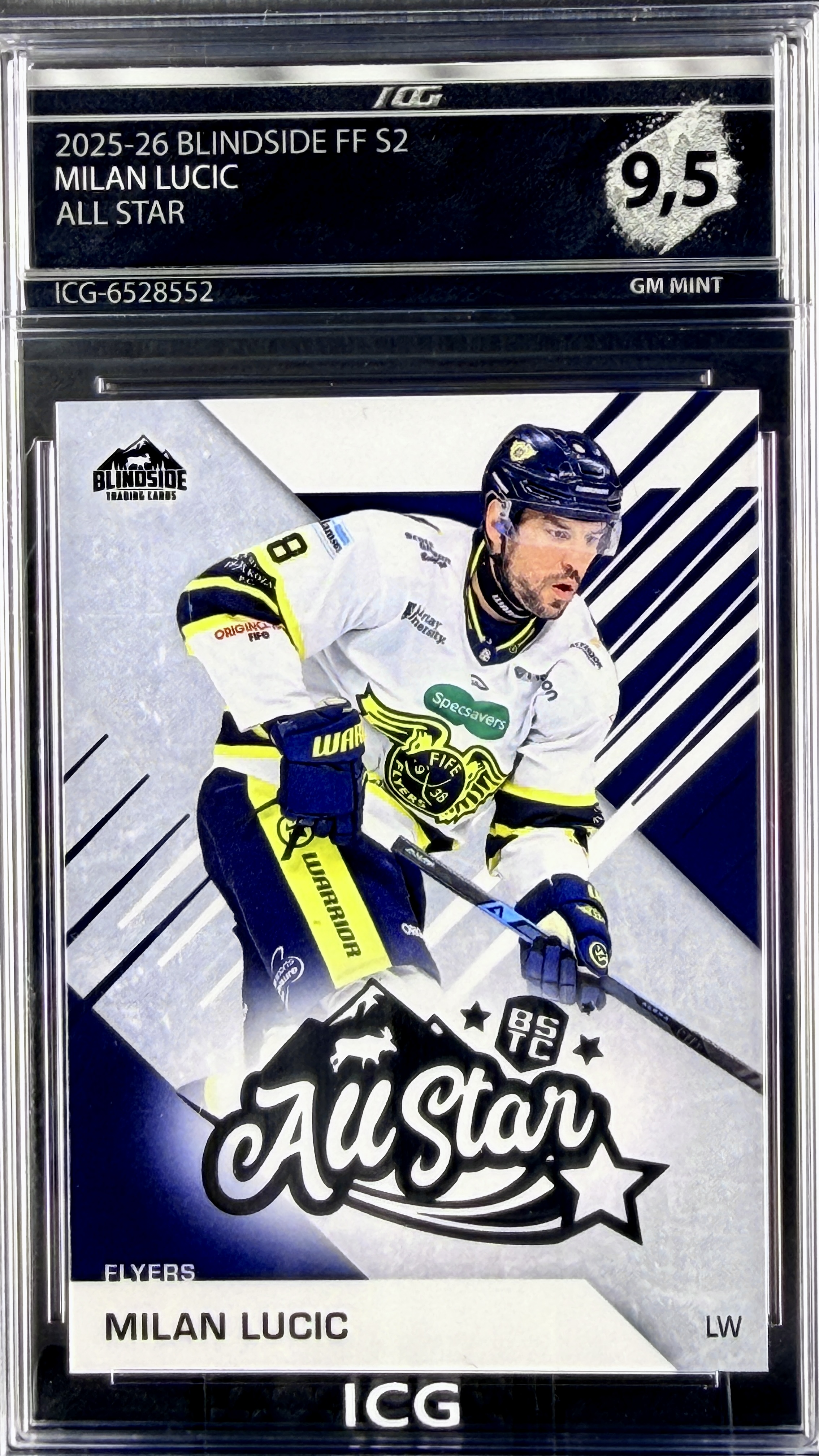 MILAN LUCIC · 2025-26 BLINDSIDE FF S2 · ALL STAR