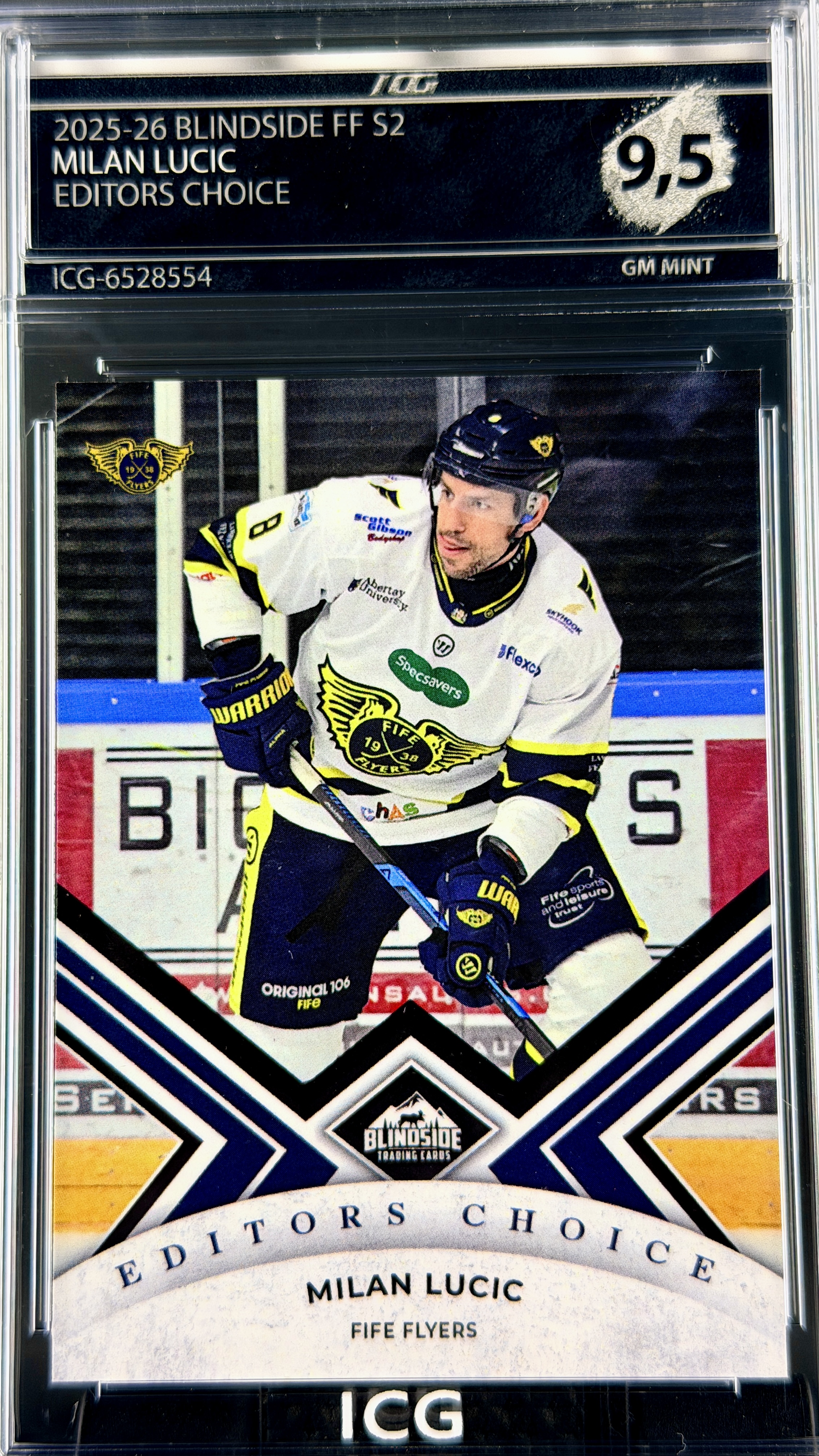 MILAN LUCIC · 2025-26 BLINDSIDE FF S2 · EDITORS CHOICE